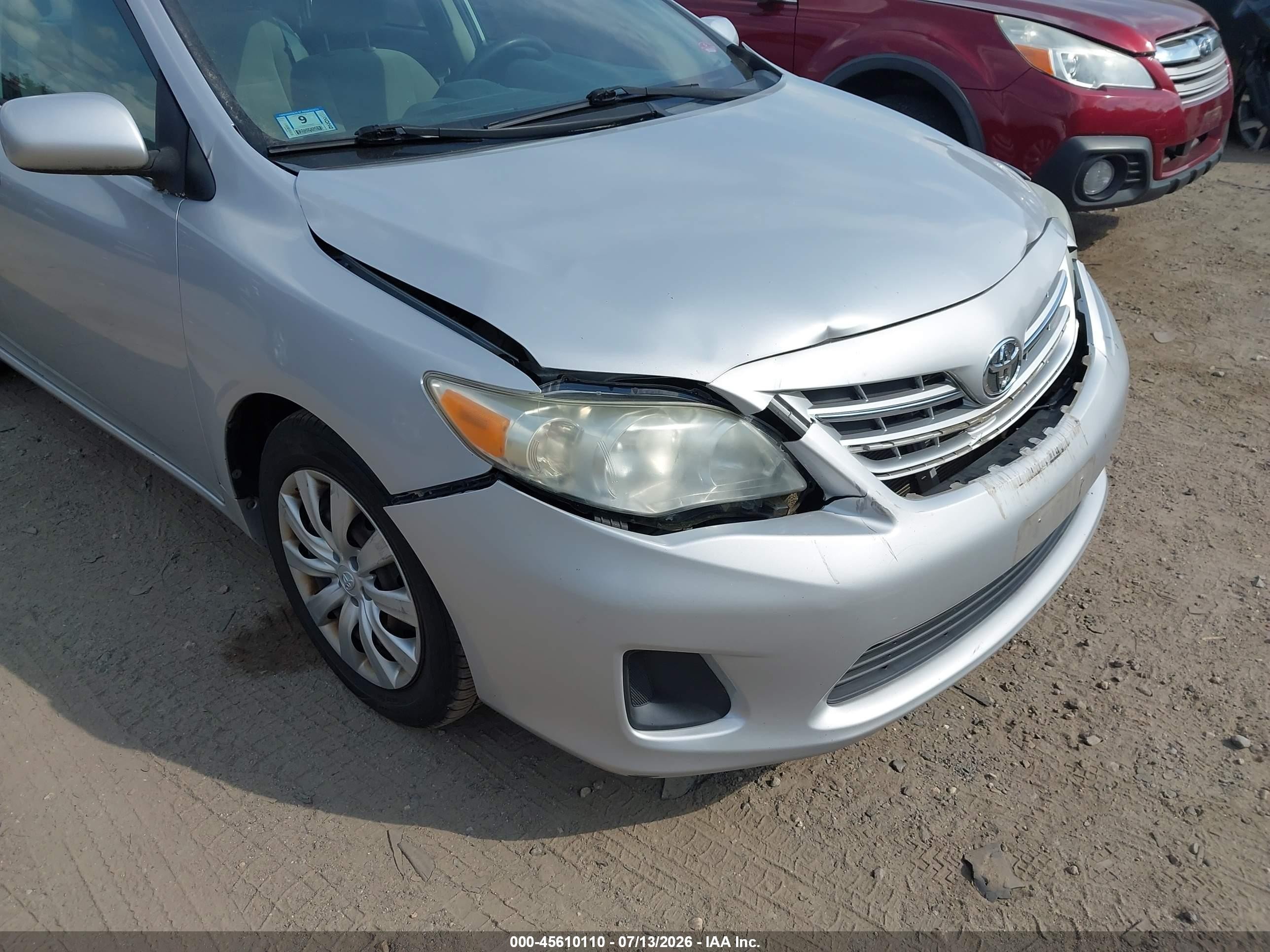 2013 Toyota Corolla Le Silver vin: 2T1BU4EE2DC926954