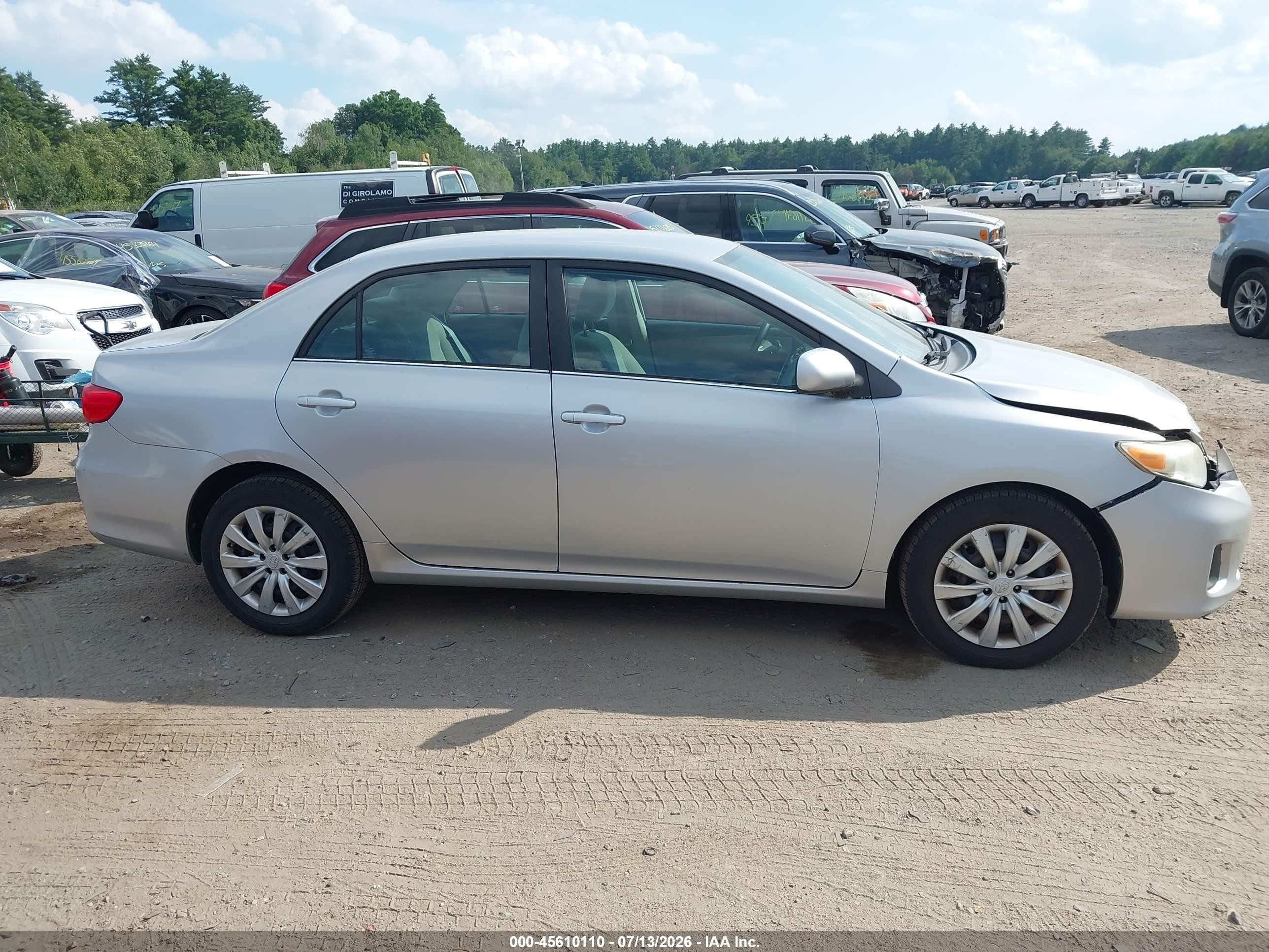 2013 Toyota Corolla Le Silver vin: 2T1BU4EE2DC926954