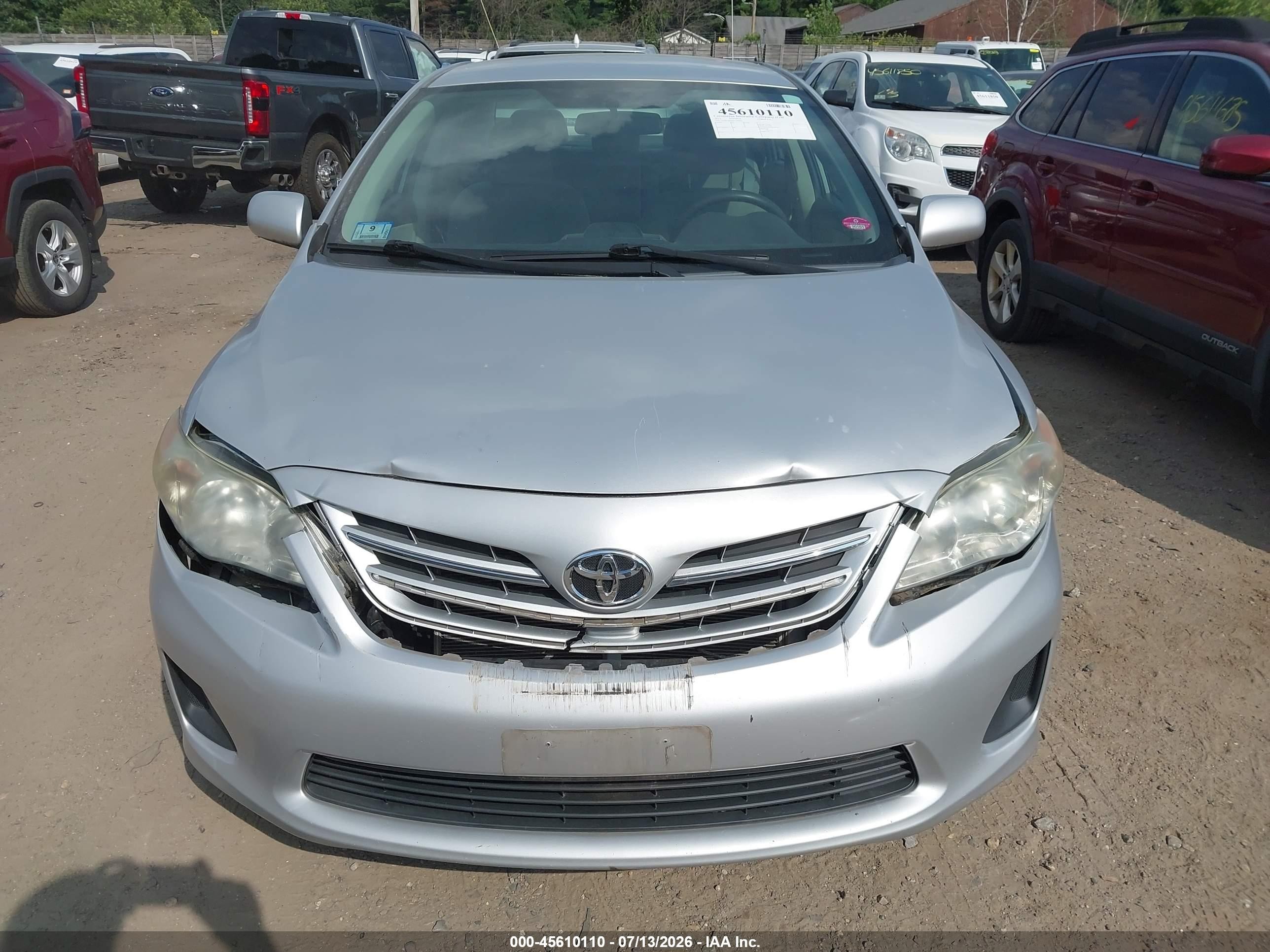 2013 Toyota Corolla Le Silver vin: 2T1BU4EE2DC926954