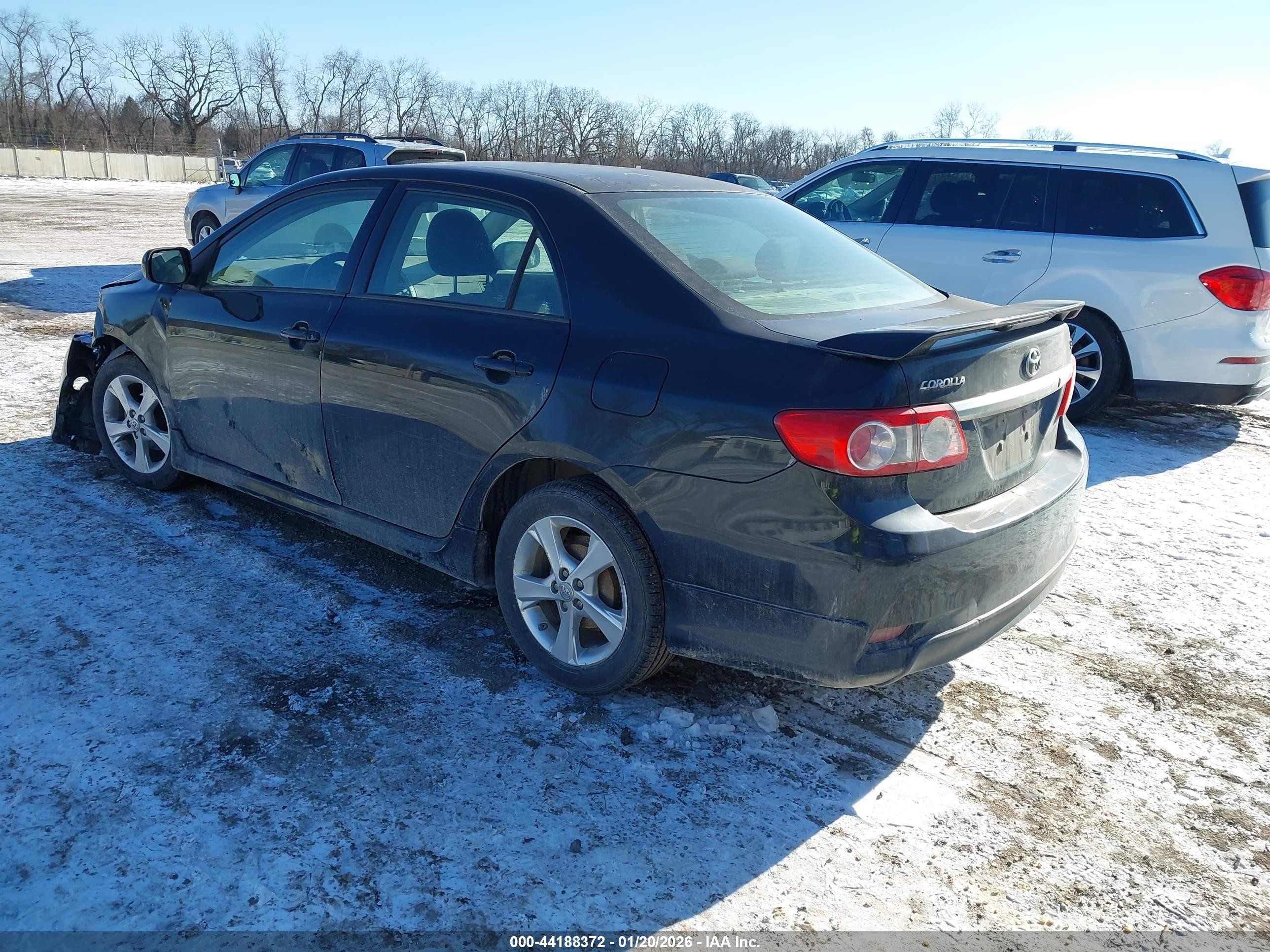 2013 Toyota Corolla S Black vin: 2T1BU4EE2DC942054