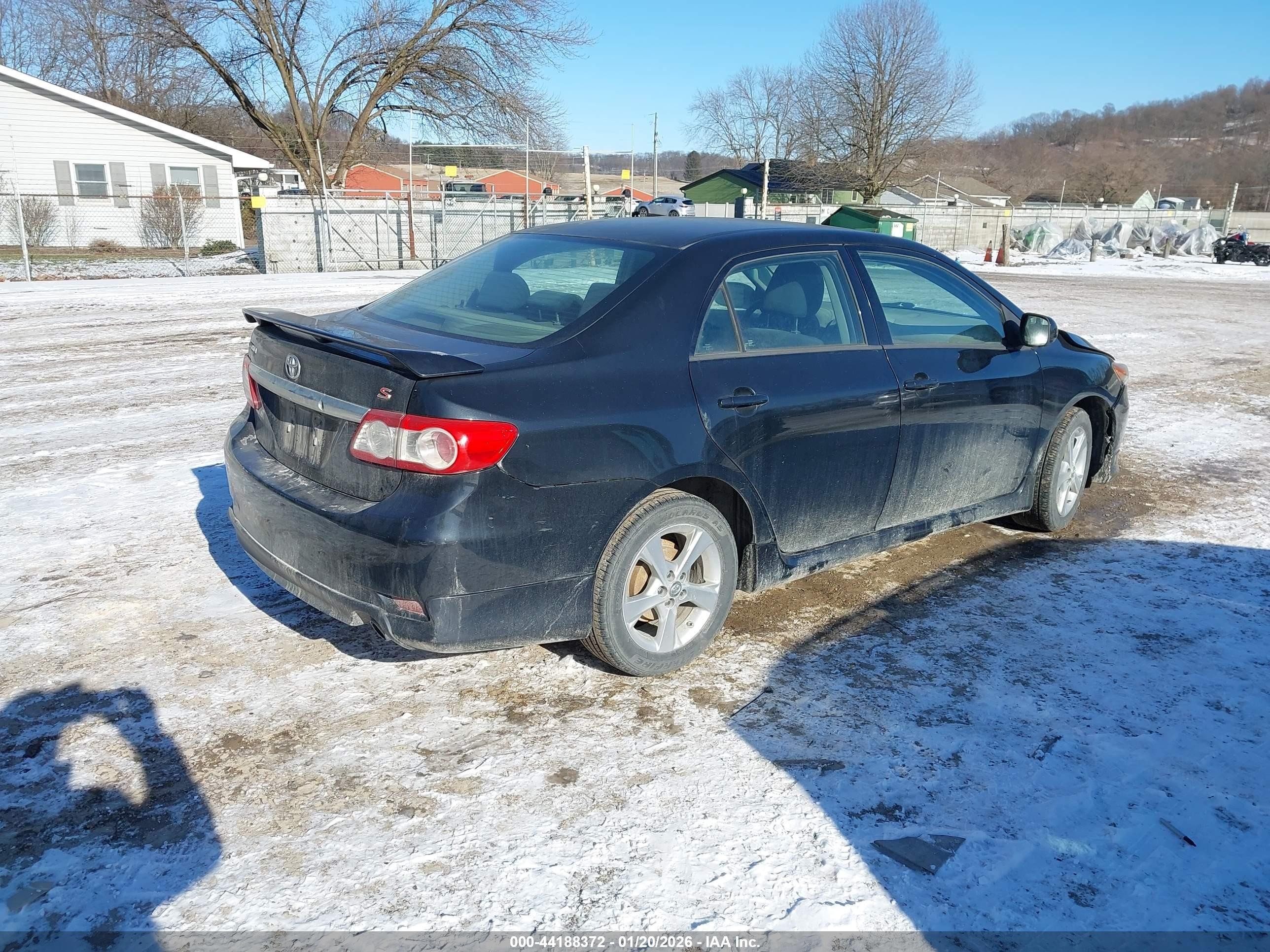 2013 Toyota Corolla S Black vin: 2T1BU4EE2DC942054