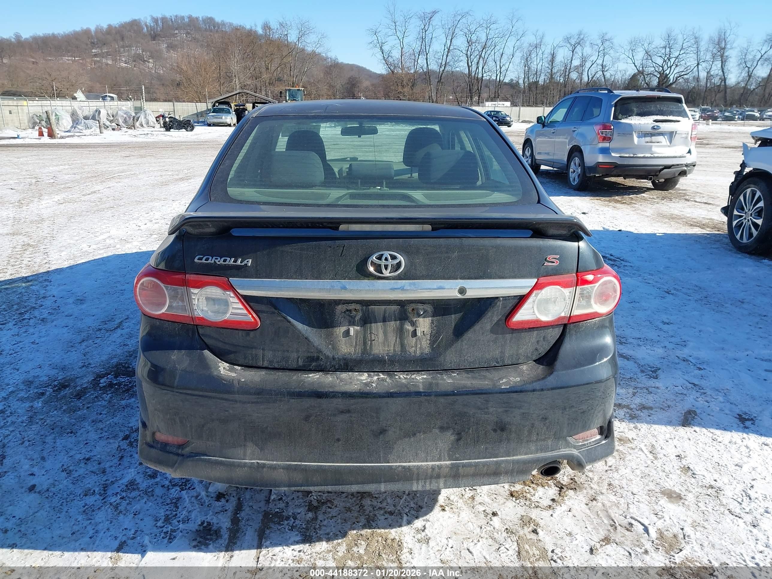 2013 Toyota Corolla S Black vin: 2T1BU4EE2DC942054