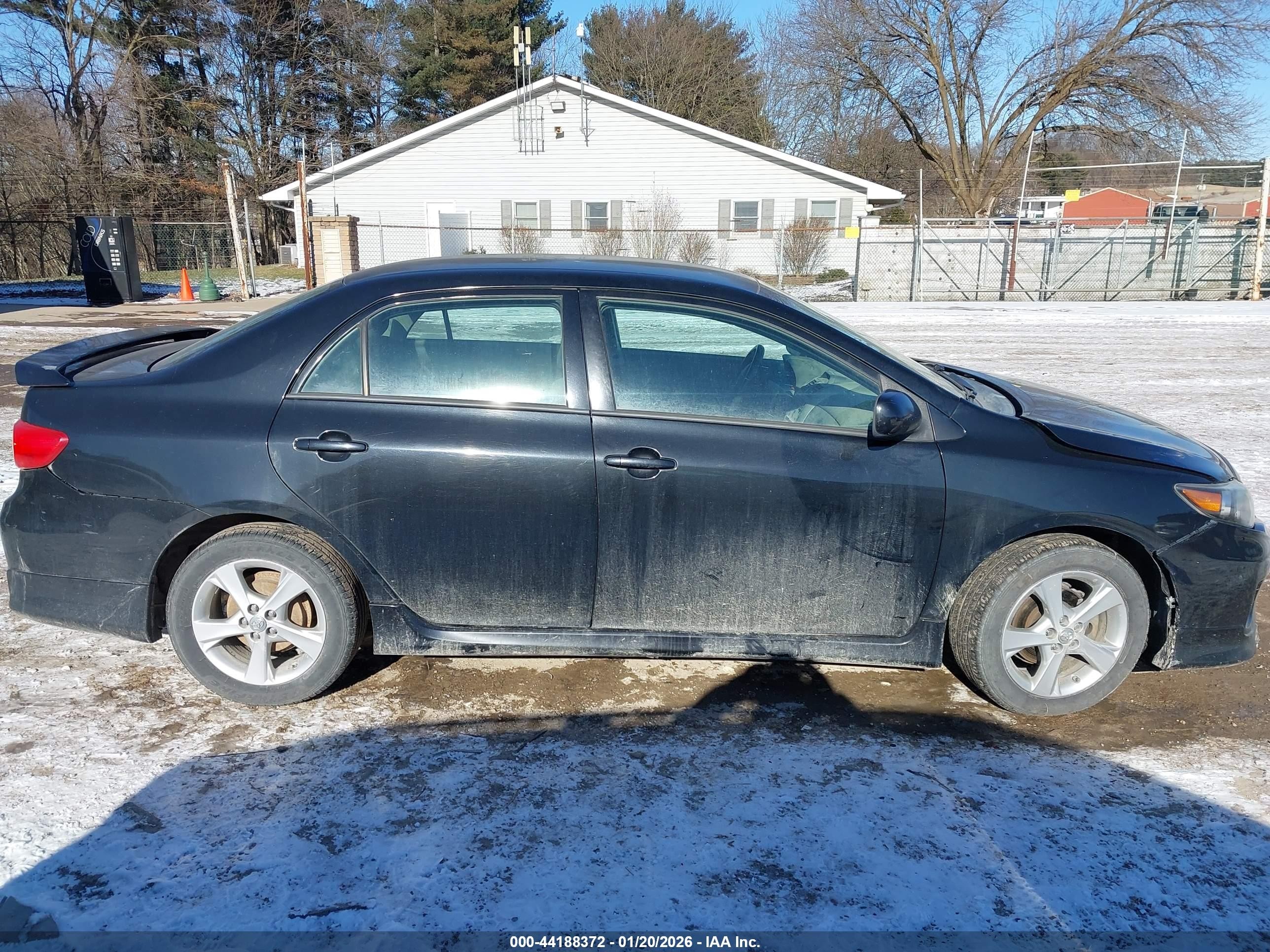 2013 Toyota Corolla S Black vin: 2T1BU4EE2DC942054