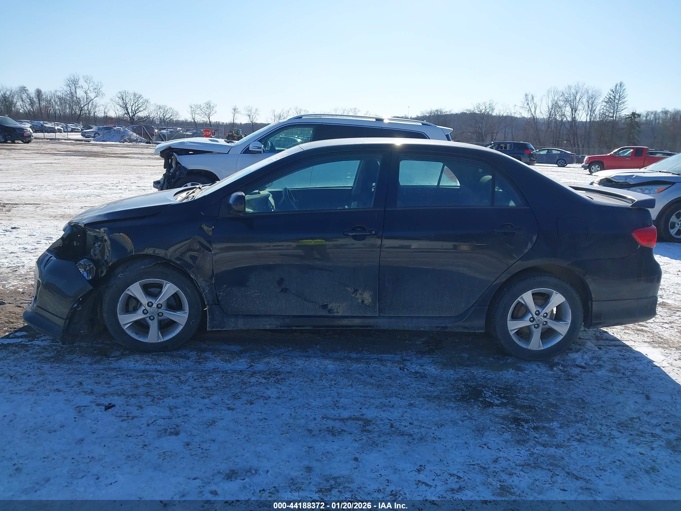 2013 Toyota Corolla S Black vin: 2T1BU4EE2DC942054