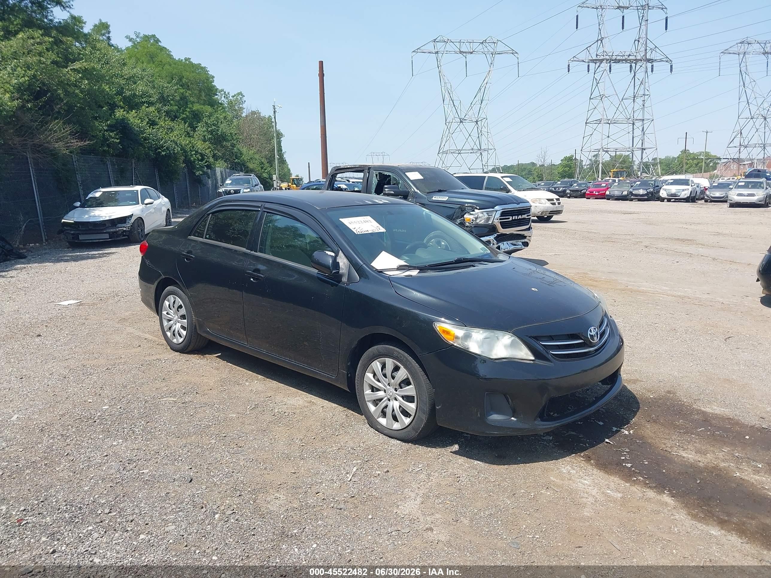 2013 Toyota Corolla Le Black vin: 2T1BU4EE2DC955578