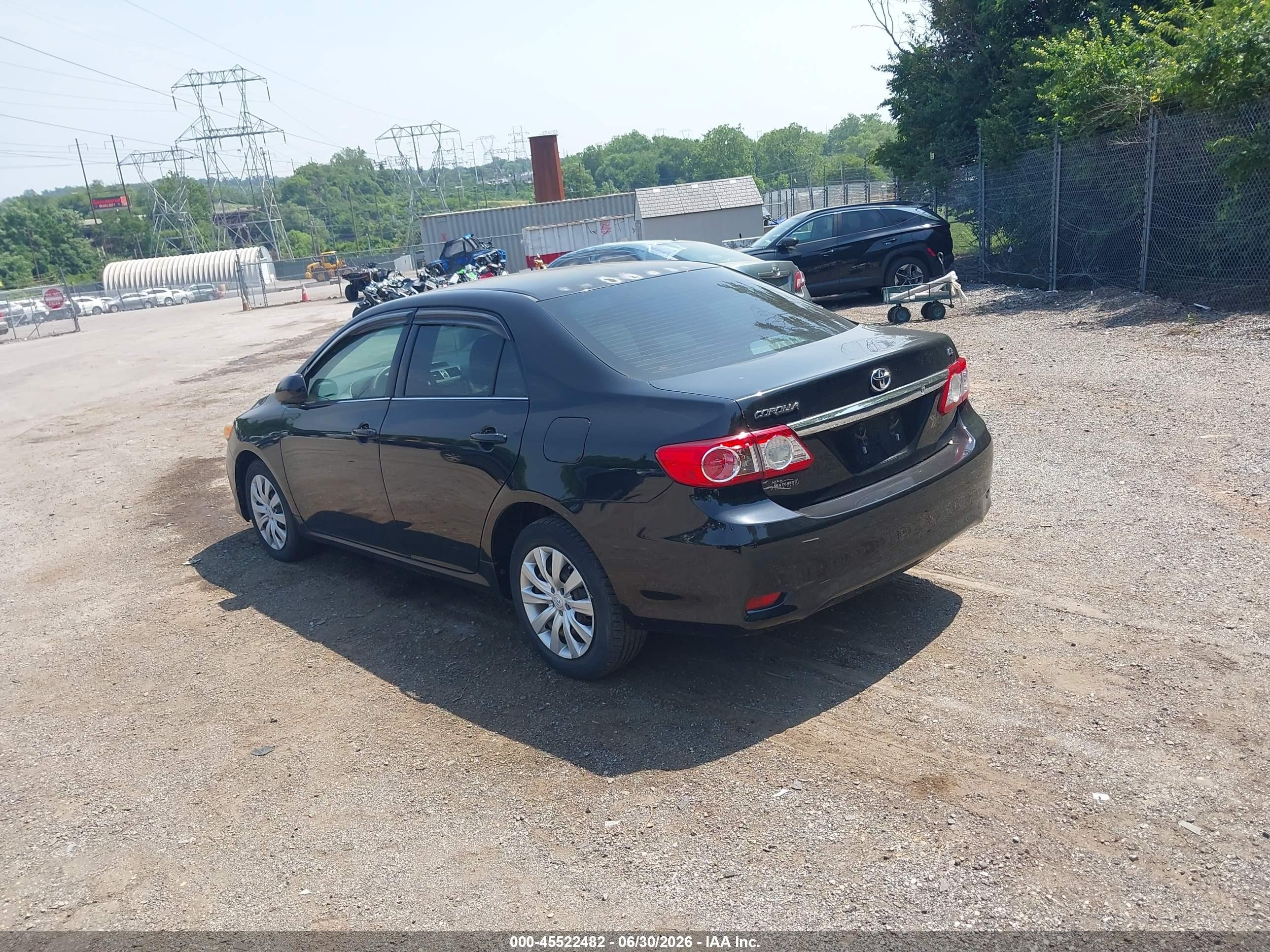 2013 Toyota Corolla Le Black vin: 2T1BU4EE2DC955578