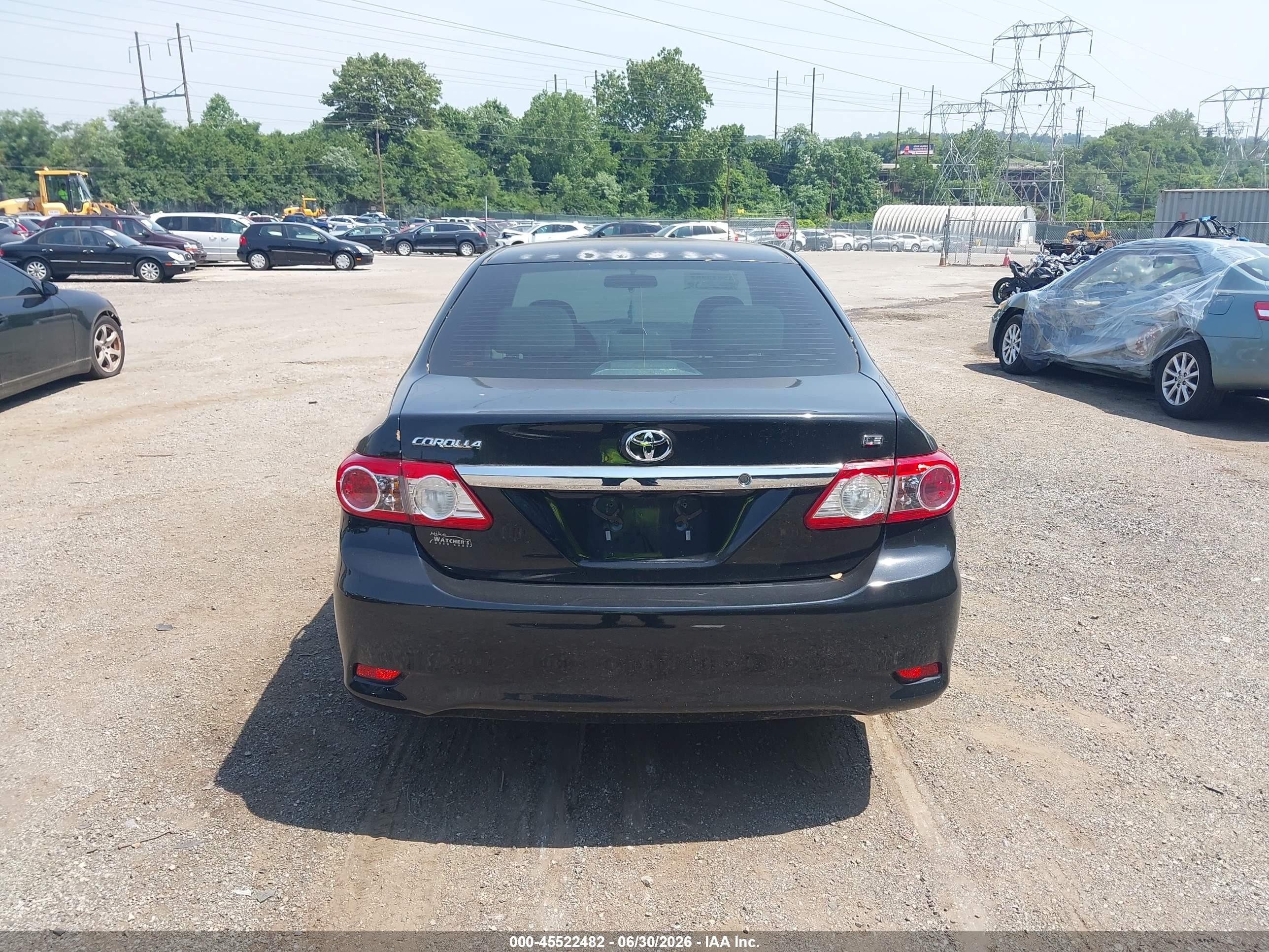2013 Toyota Corolla Le Black vin: 2T1BU4EE2DC955578