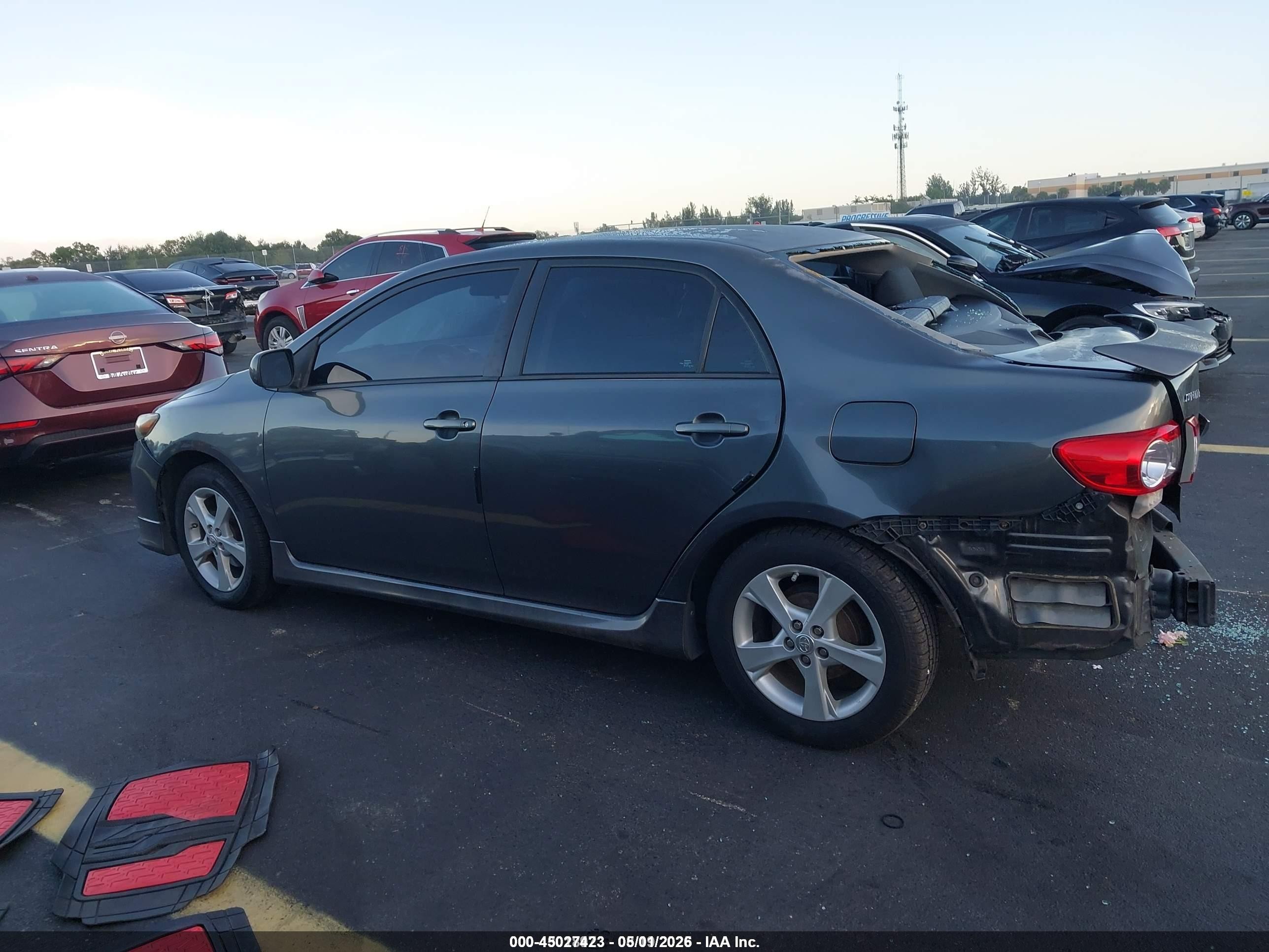 2013 Toyota Corolla S Gray vin: 2T1BU4EE2DC959114
