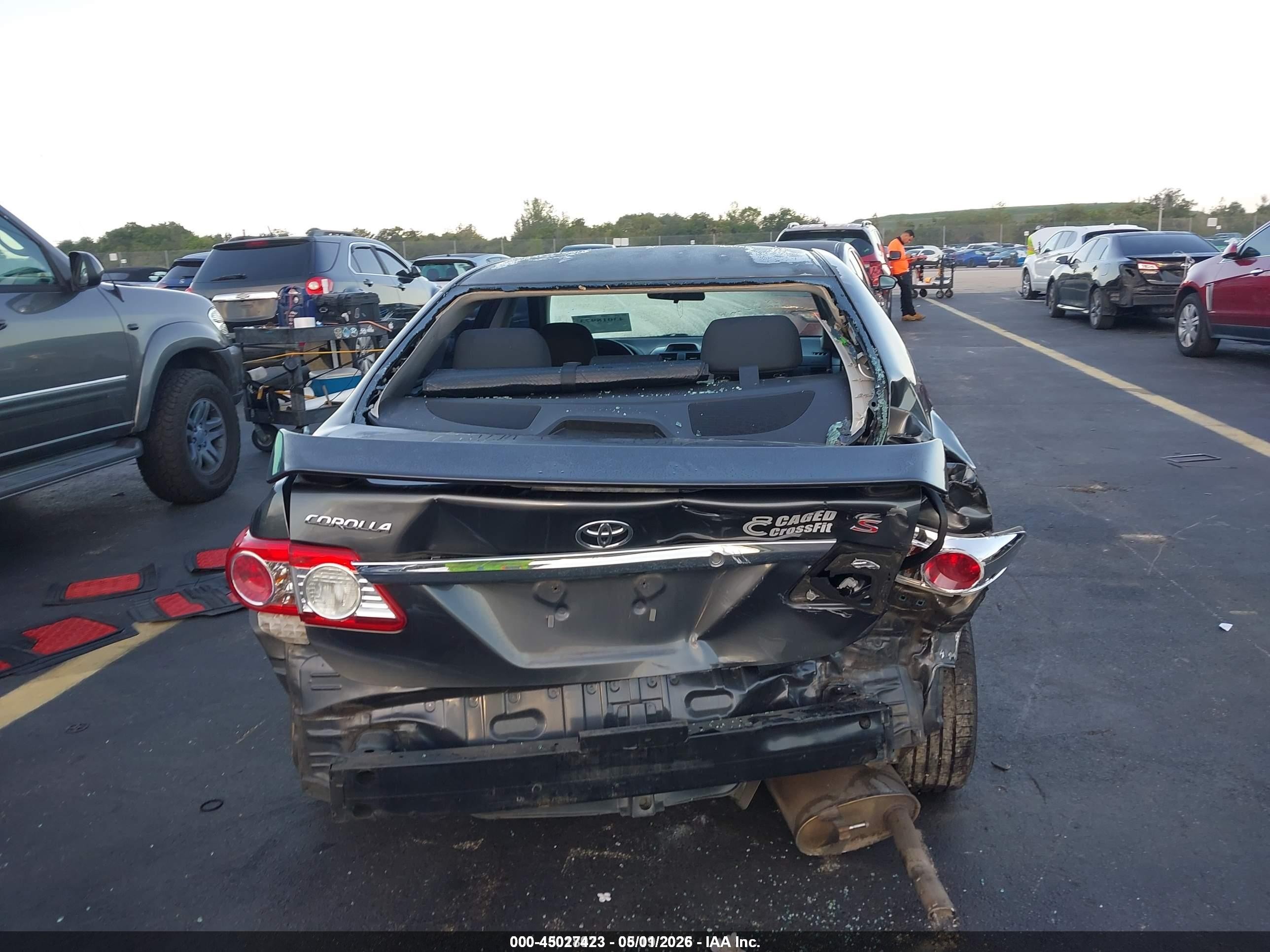 2013 Toyota Corolla S Gray vin: 2T1BU4EE2DC959114