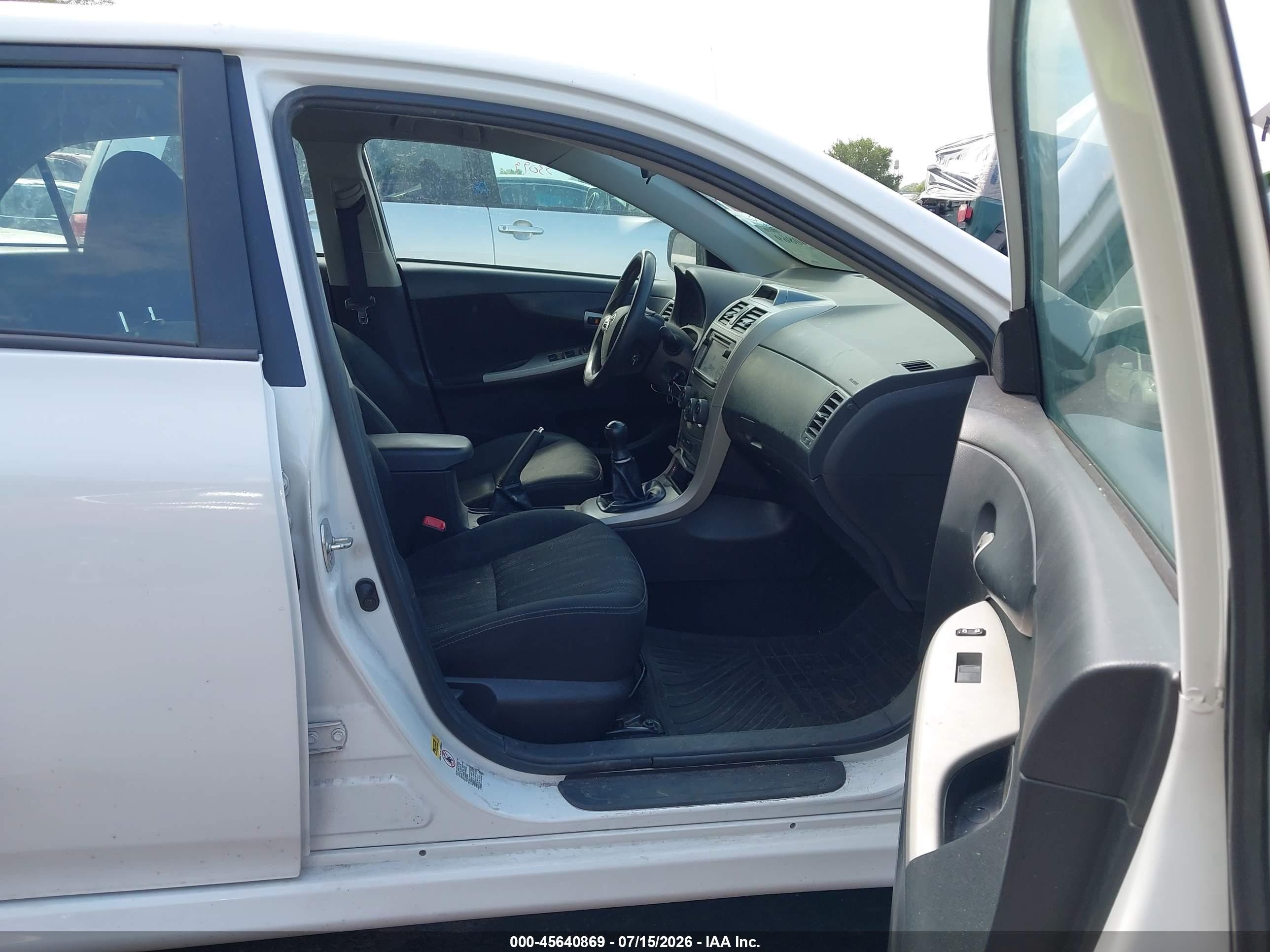 2013 Toyota Corolla S White vin: 2T1BU4EE2DC998463