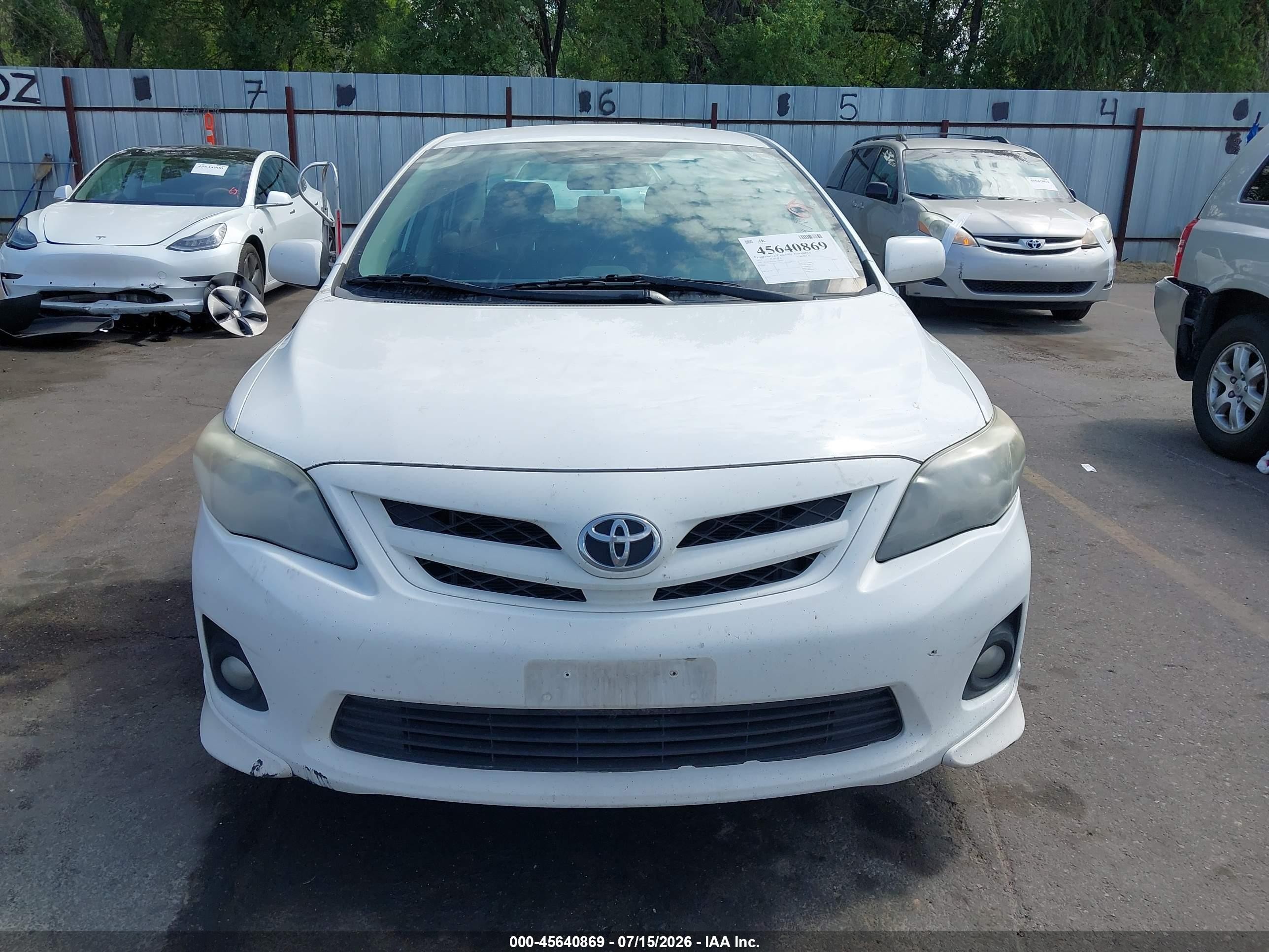2013 Toyota Corolla S White vin: 2T1BU4EE2DC998463