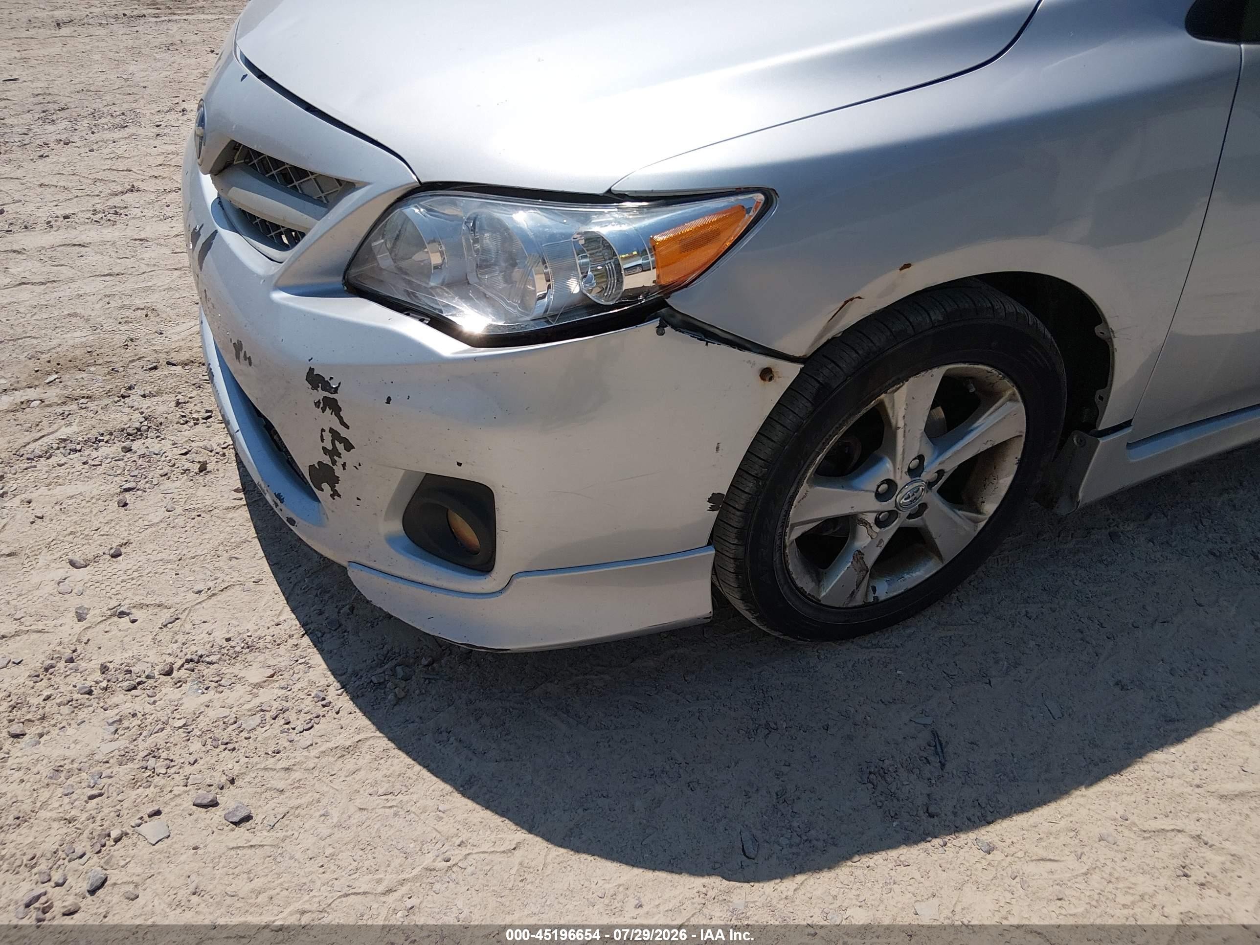 2013 Toyota Corolla S Silver vin: 2T1BU4EE2DC999497