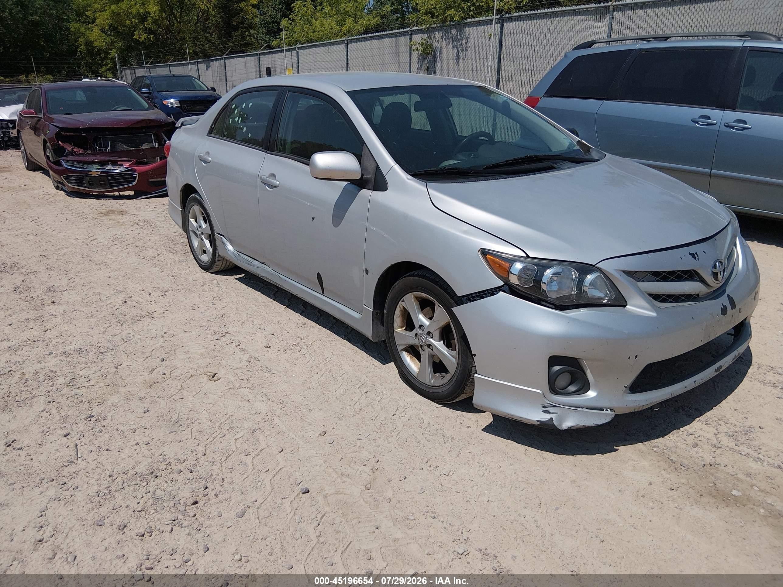 2013 Toyota Corolla S Silver vin: 2T1BU4EE2DC999497