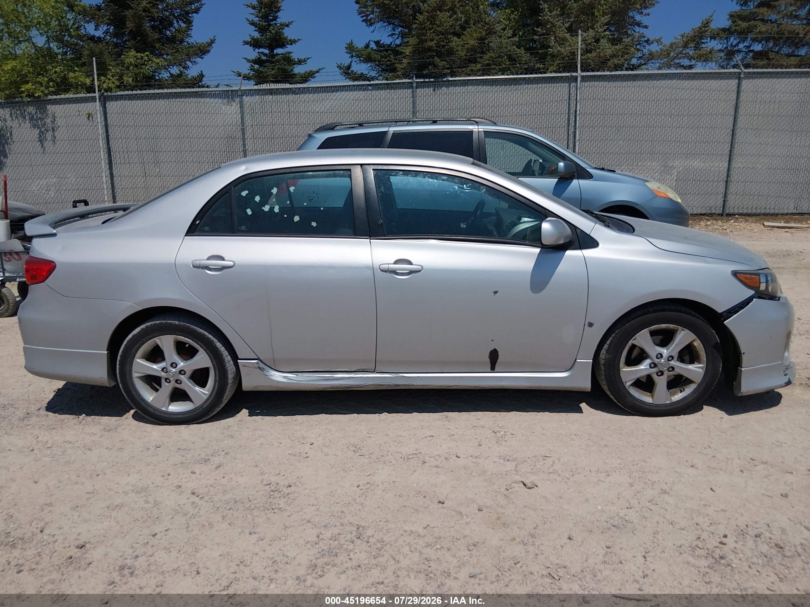 2013 Toyota Corolla S Silver vin: 2T1BU4EE2DC999497