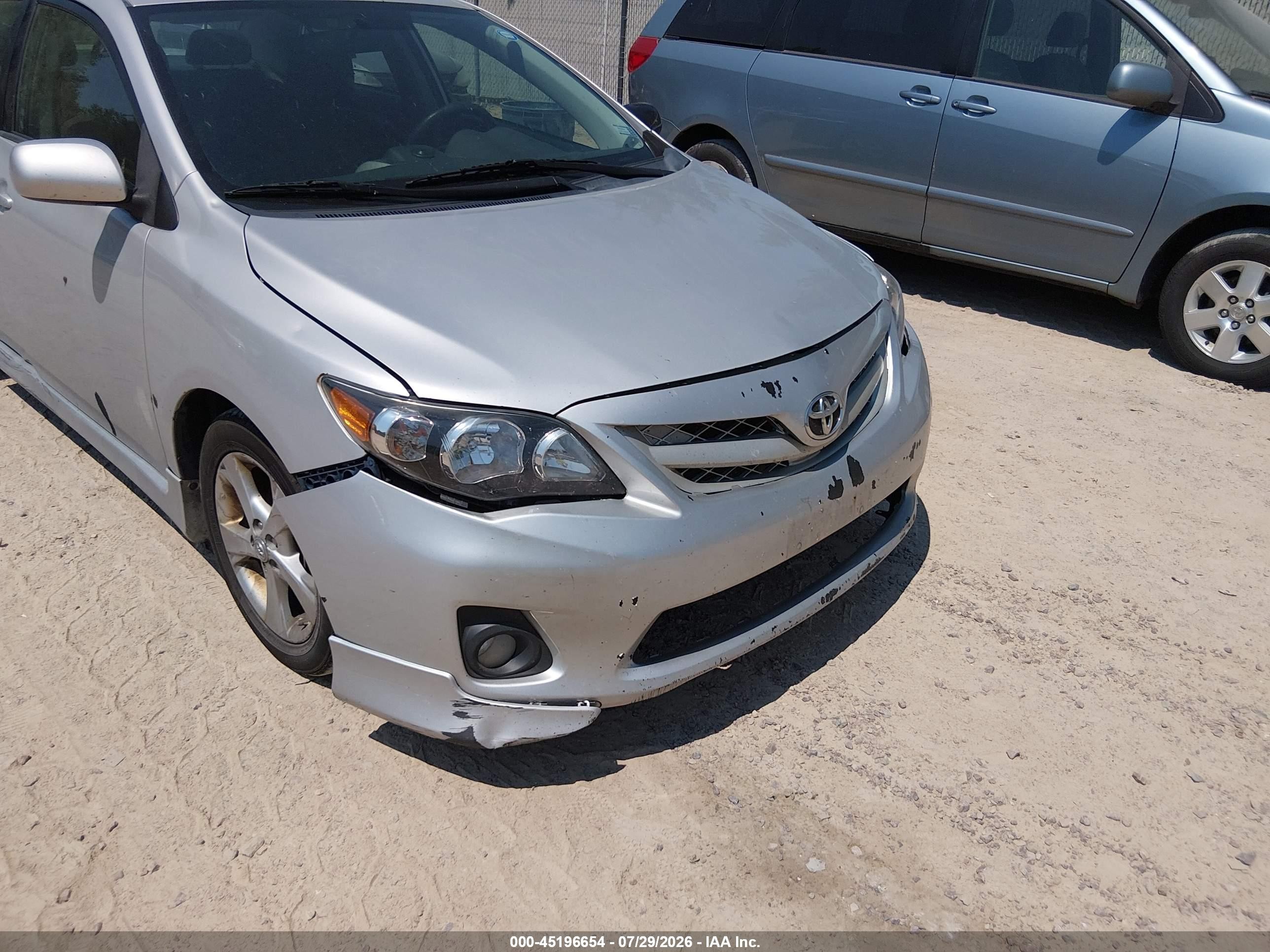 2013 Toyota Corolla S Silver vin: 2T1BU4EE2DC999497