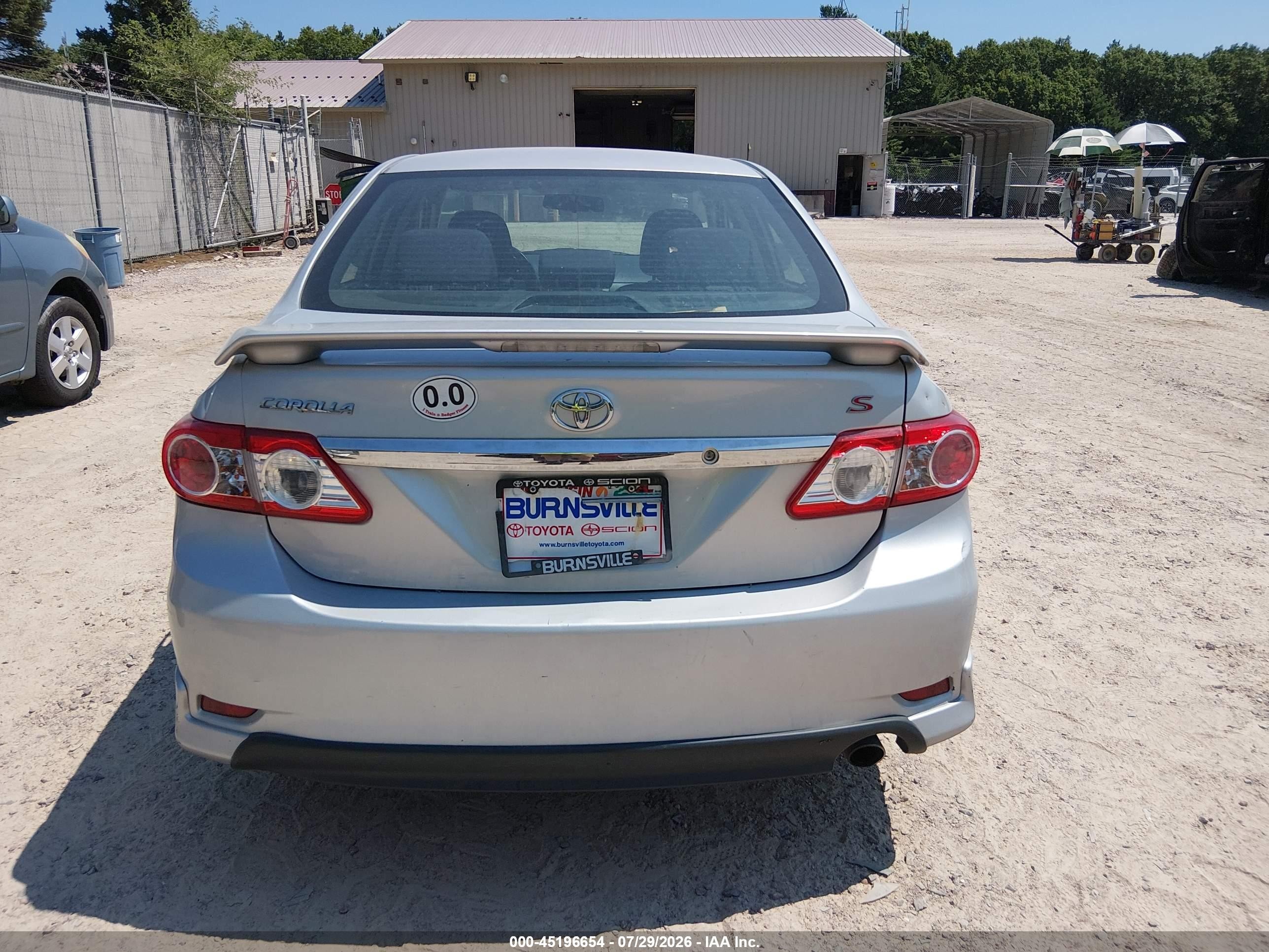 2013 Toyota Corolla S Silver vin: 2T1BU4EE2DC999497
