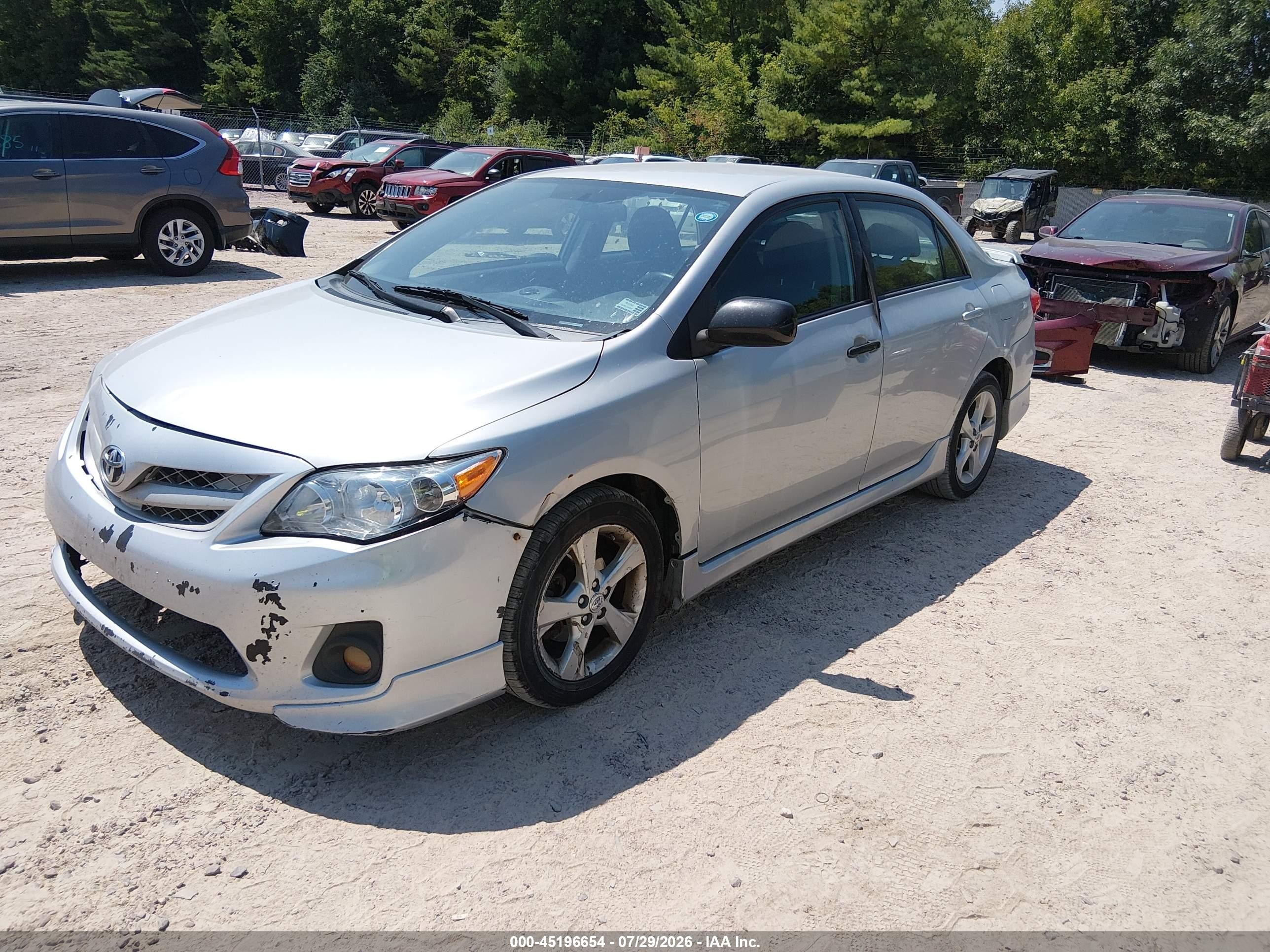 2013 Toyota Corolla S Silver vin: 2T1BU4EE2DC999497