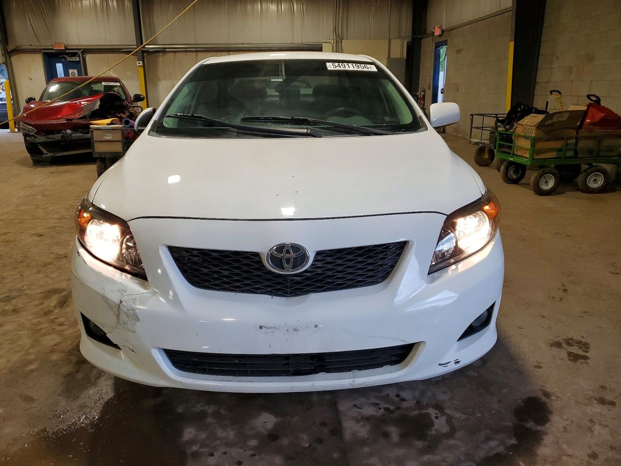 2010 Toyota Corolla Le White vin: 2T1BU4EE3AC196483