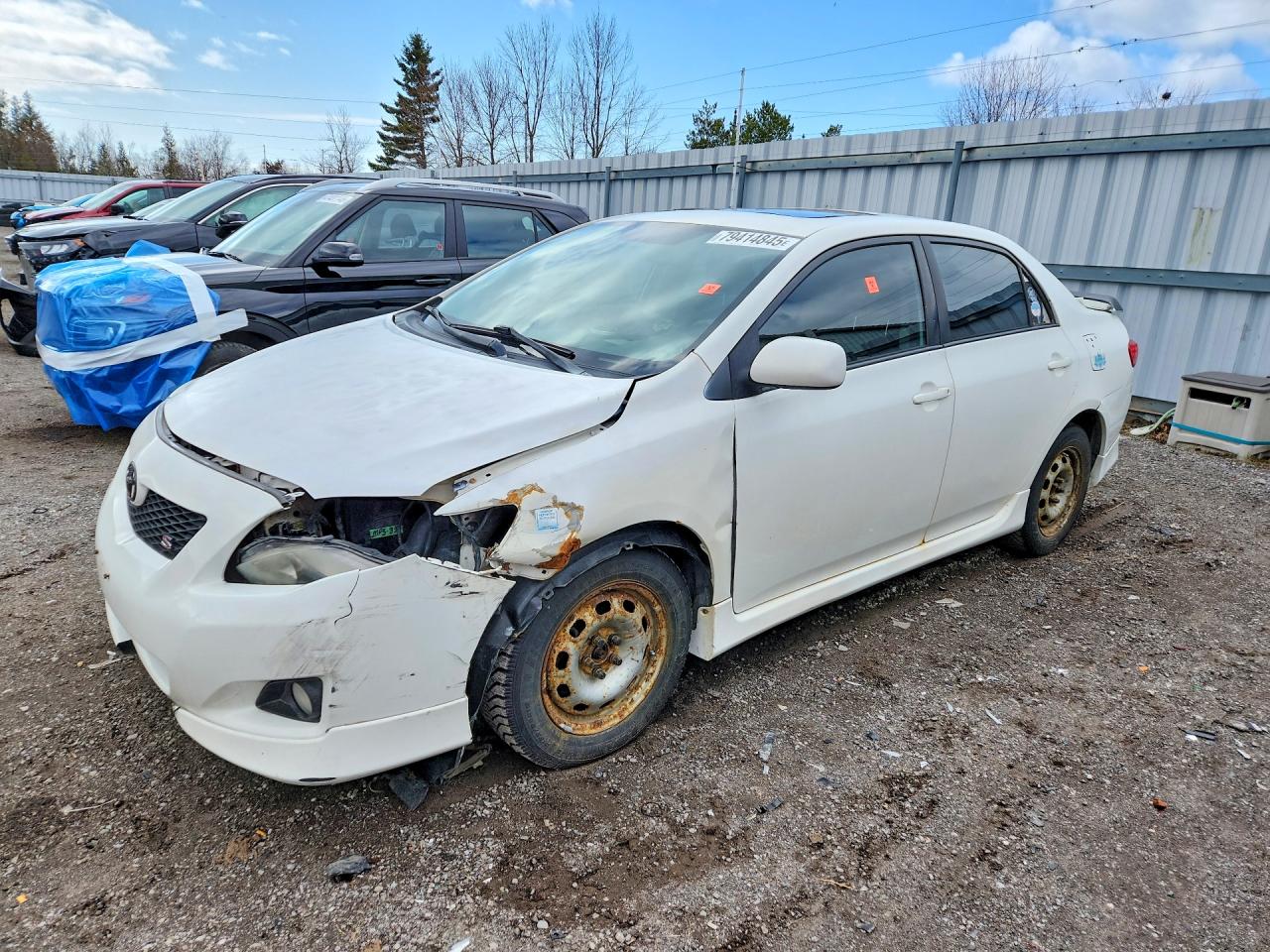 2010 Toyota Corolla Base White vin: 2T1BU4EE3AC235332