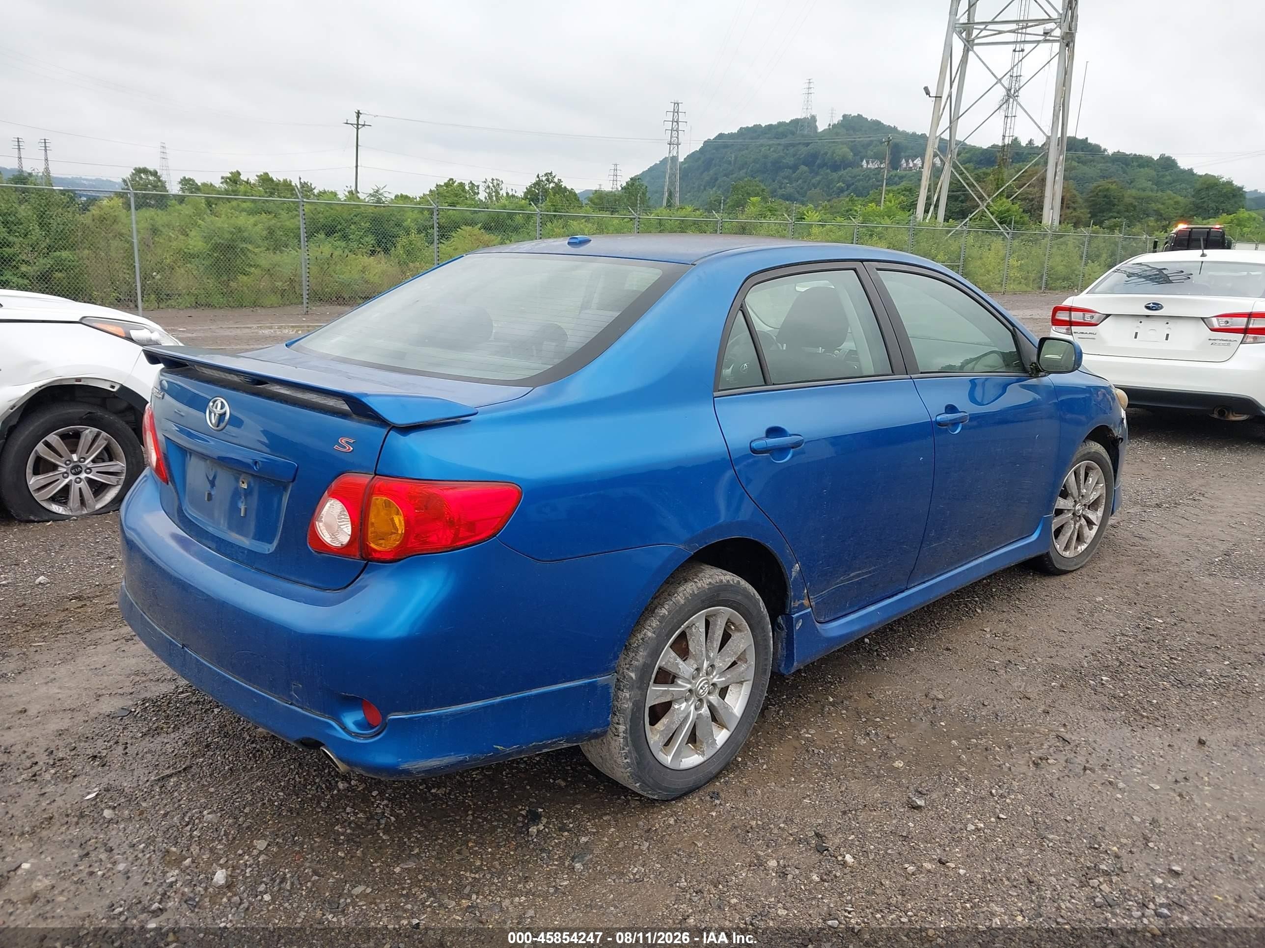 2010 Toyota Corolla S Blue vin: 2T1BU4EE3AC237016