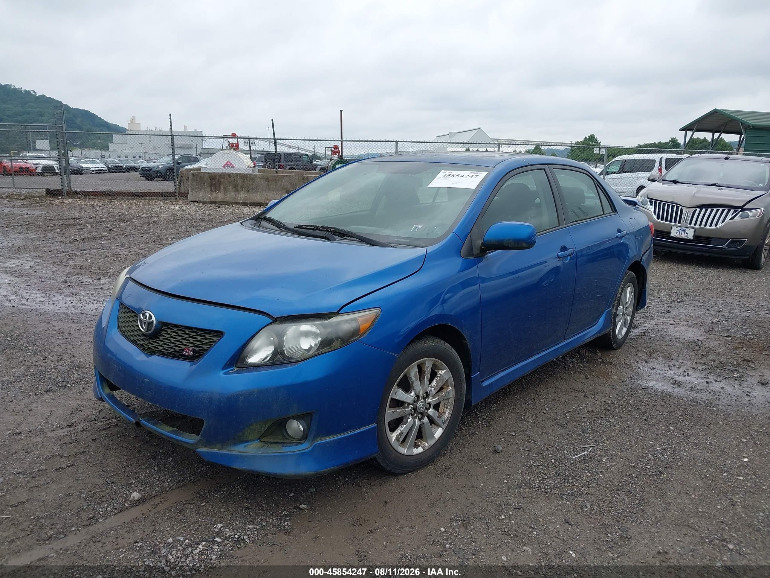 2010 Toyota Corolla S Blue vin: 2T1BU4EE3AC237016