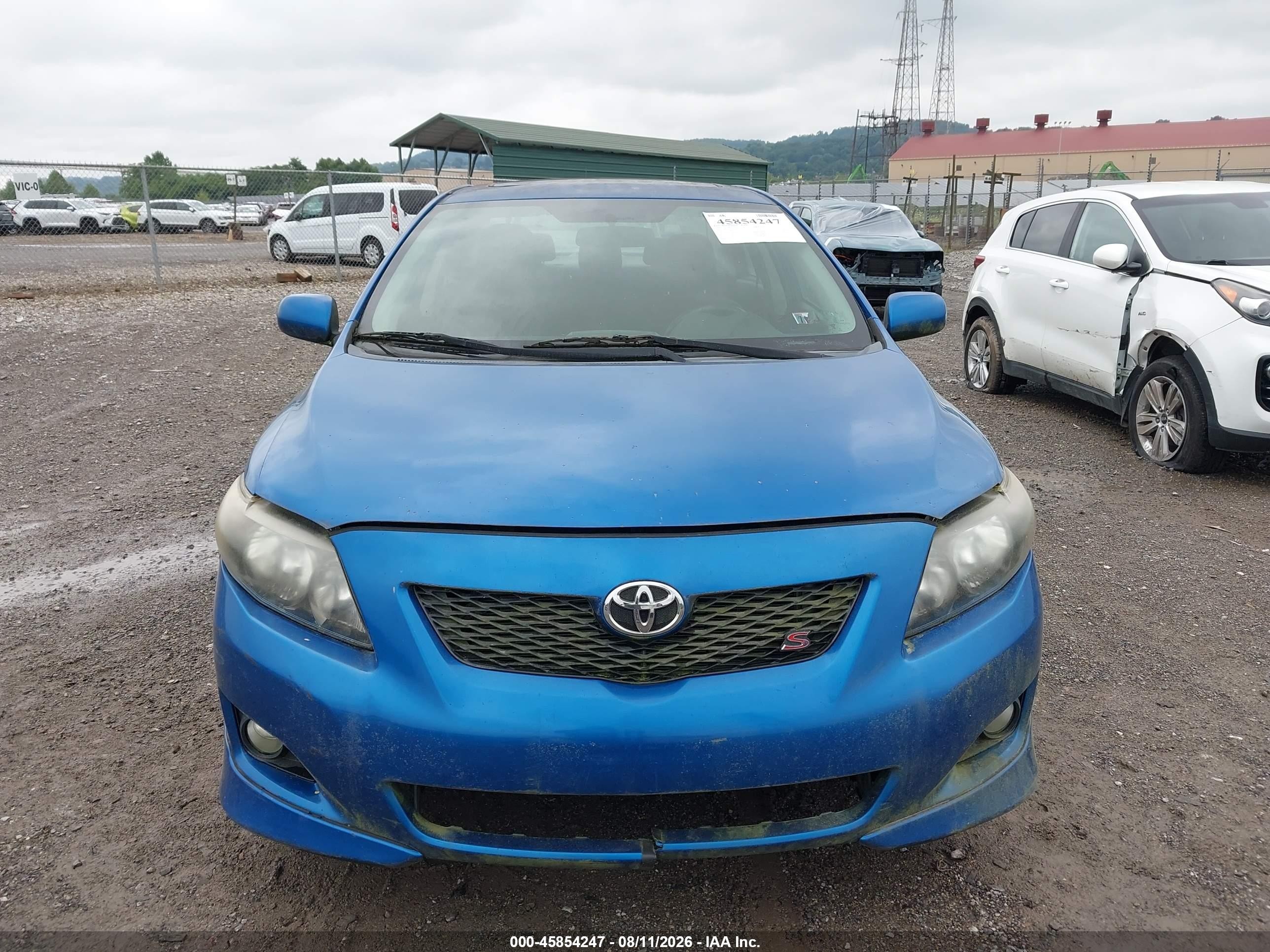 2010 Toyota Corolla S Blue vin: 2T1BU4EE3AC237016