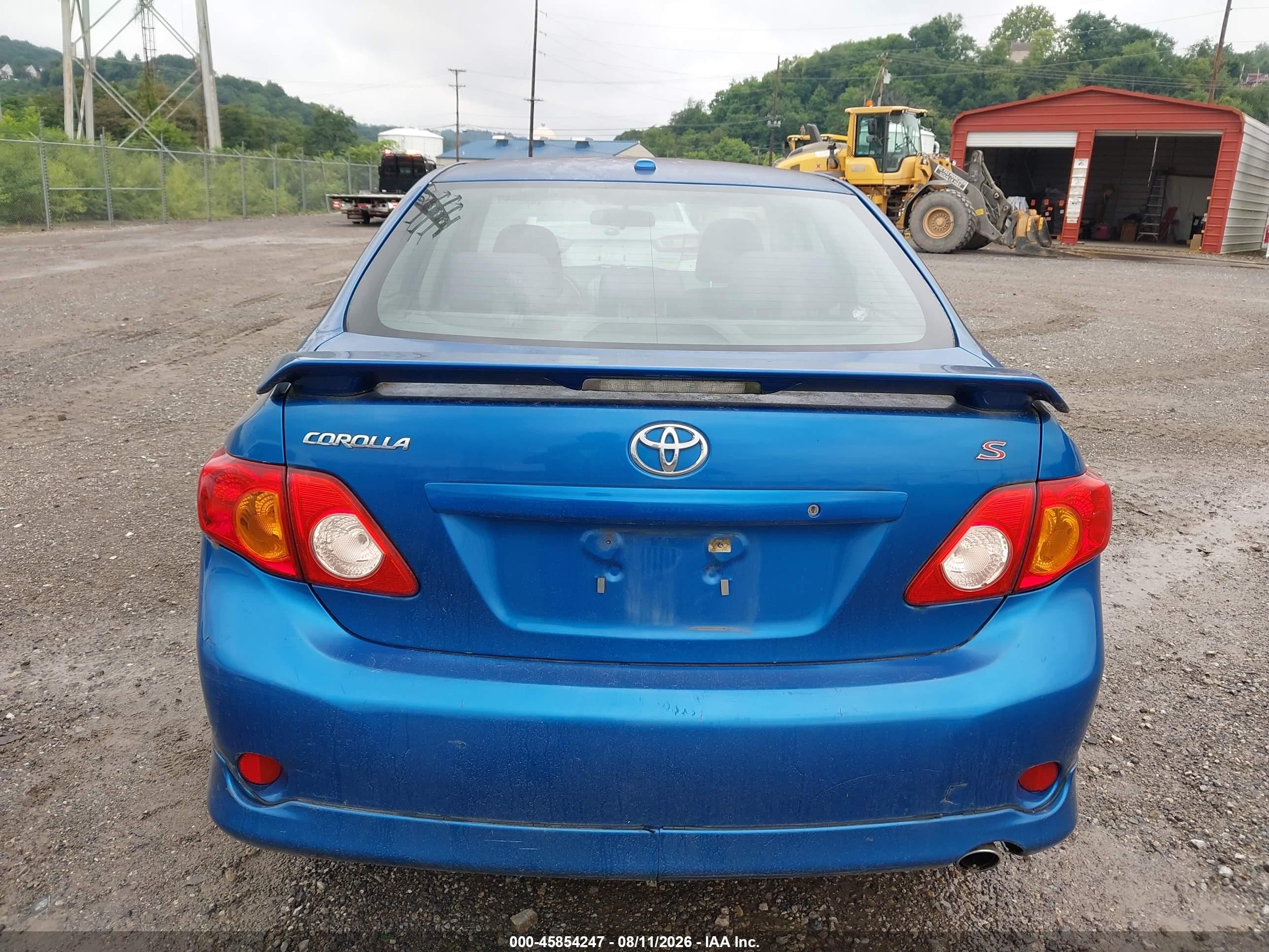 2010 Toyota Corolla S Blue vin: 2T1BU4EE3AC237016