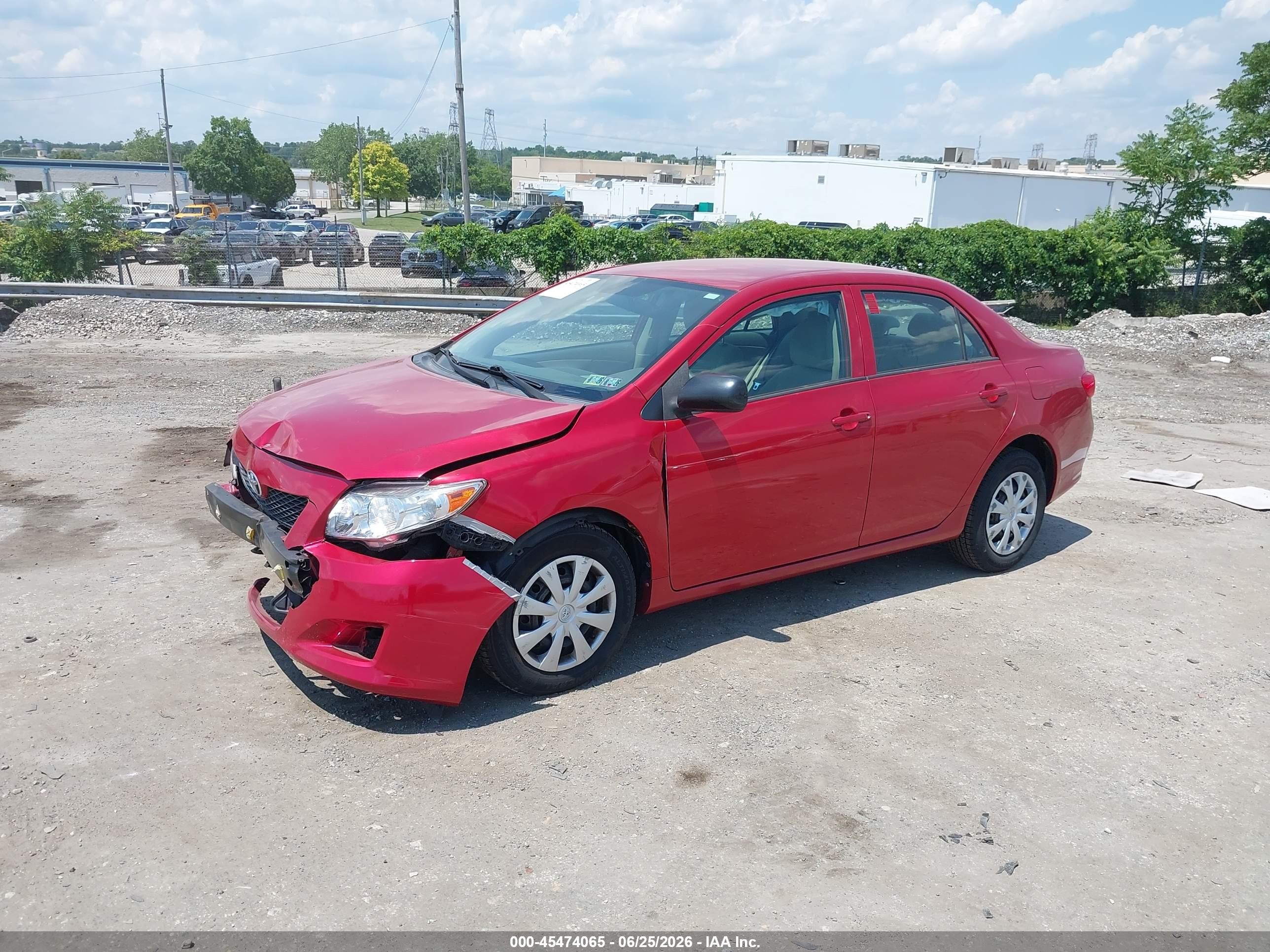 2010 Toyota Corolla Le Red vin: 2T1BU4EE3AC242684