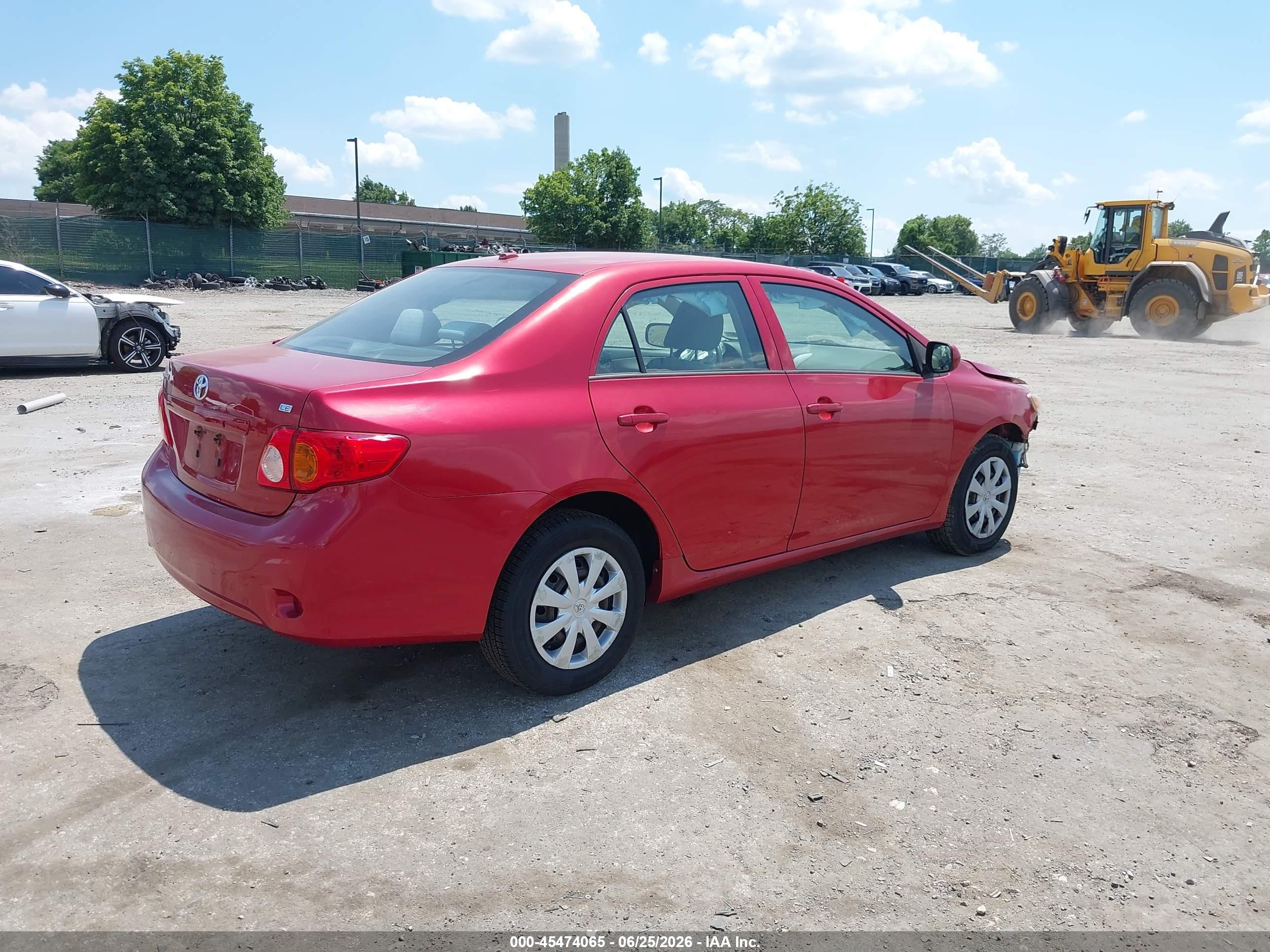 2010 Toyota Corolla Le Red vin: 2T1BU4EE3AC242684