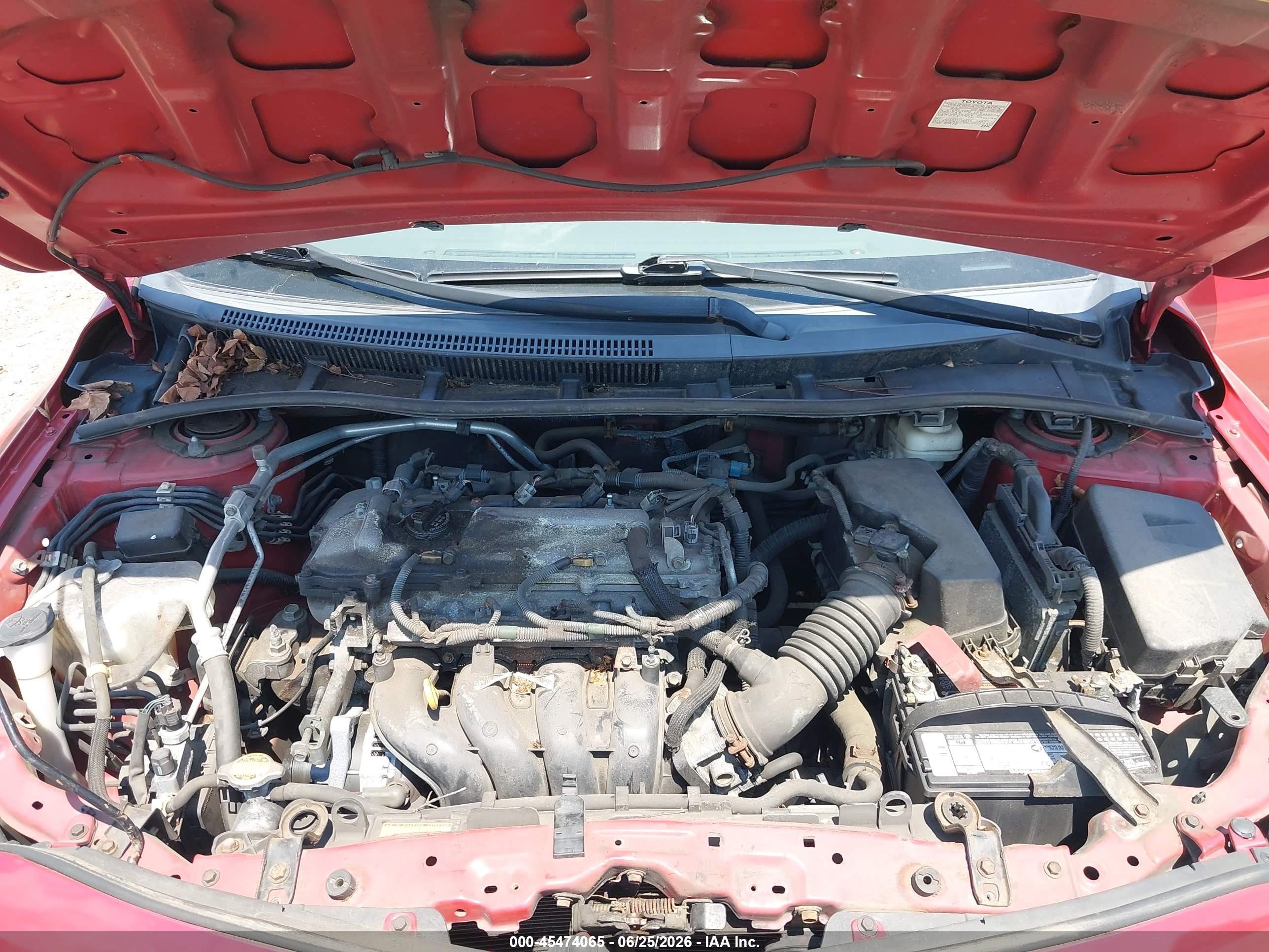 2010 Toyota Corolla Le Red vin: 2T1BU4EE3AC242684