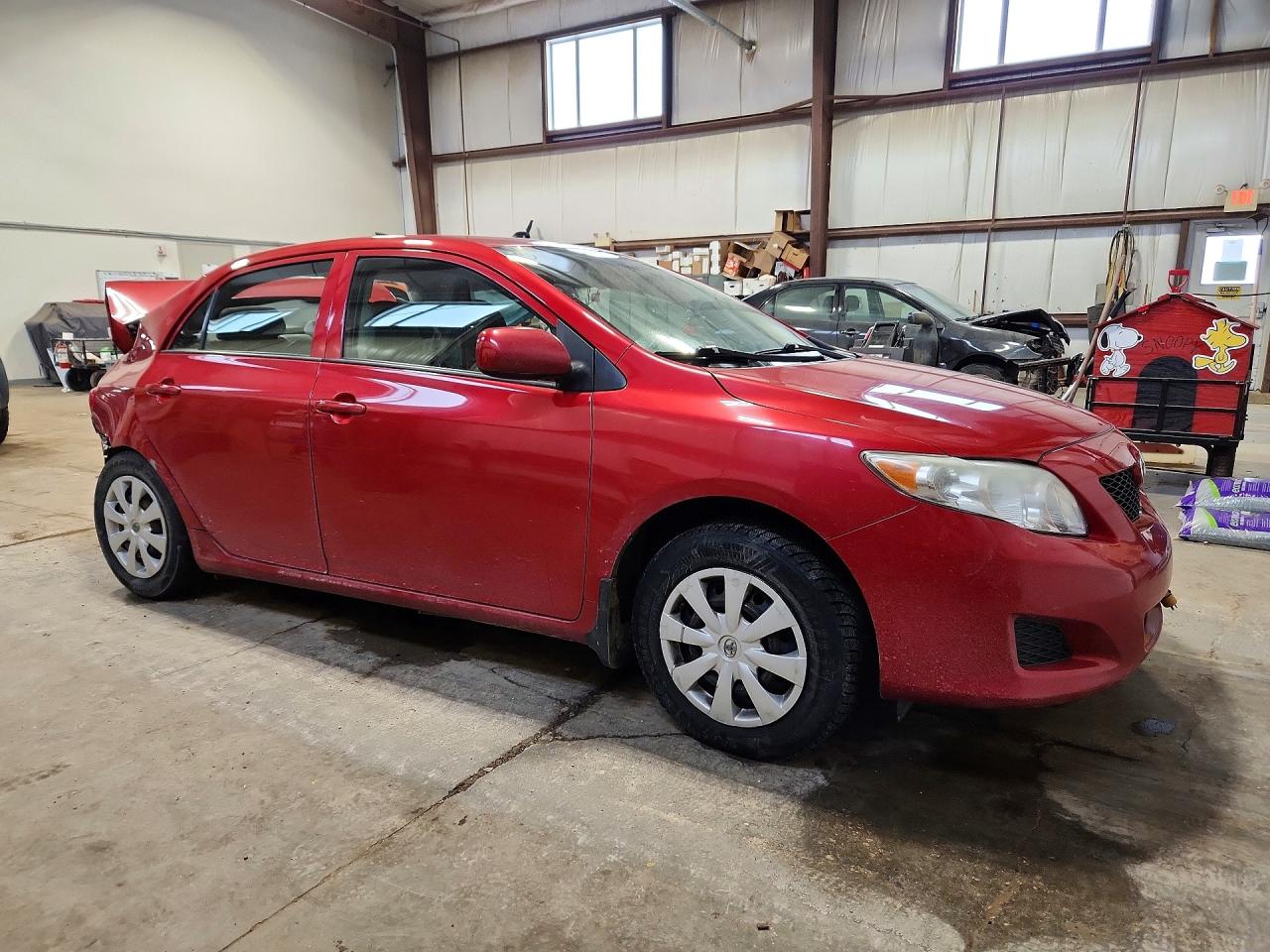 2010 Toyota Corolla Base Red vin: 2T1BU4EE3AC251272