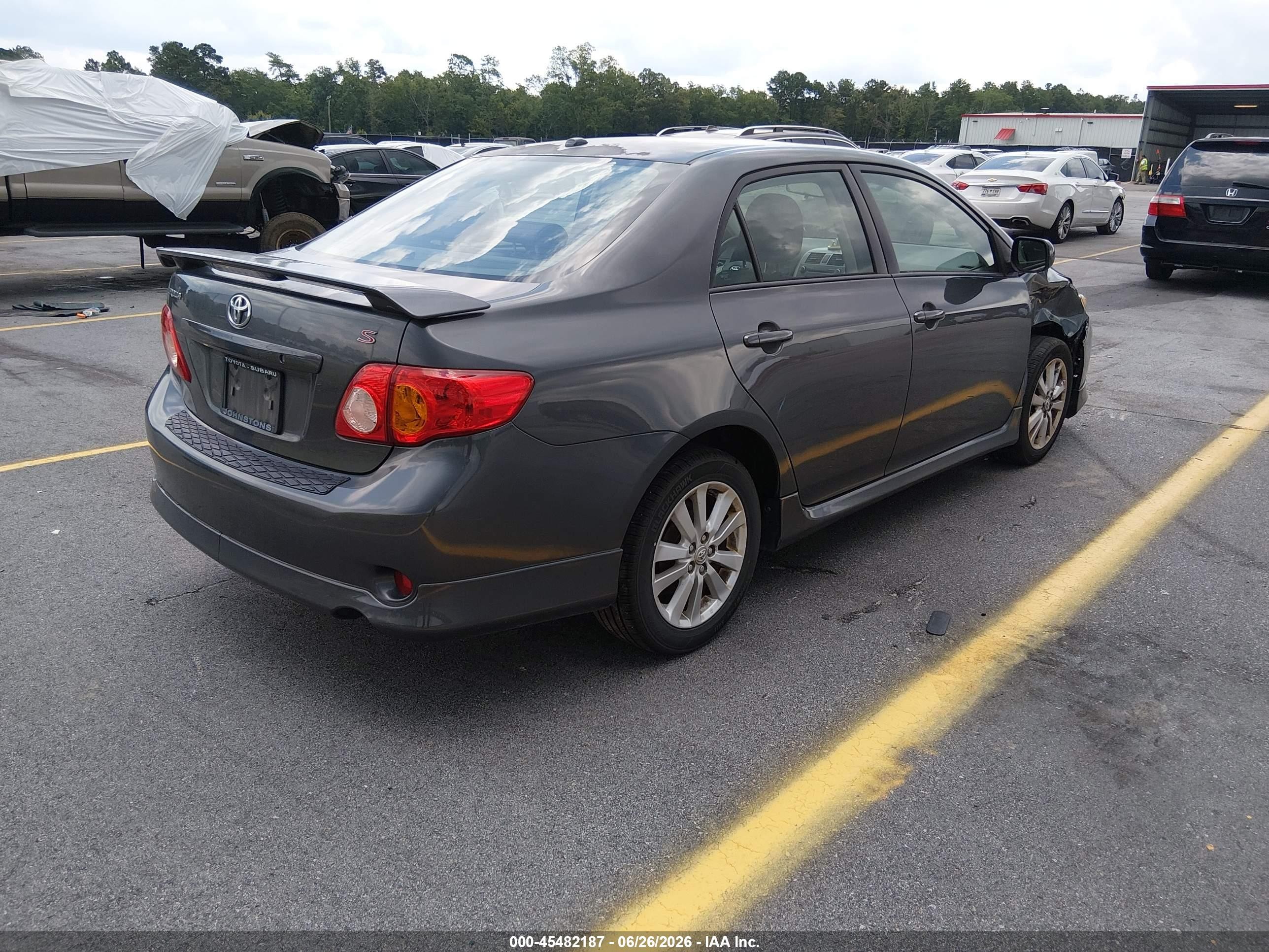2010 Toyota Corolla S Gray vin: 2T1BU4EE3AC251840
