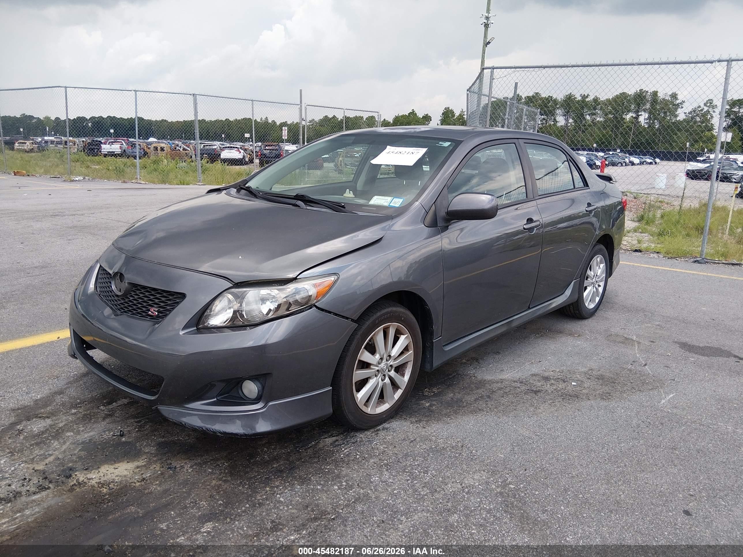 2010 Toyota Corolla S Gray vin: 2T1BU4EE3AC251840