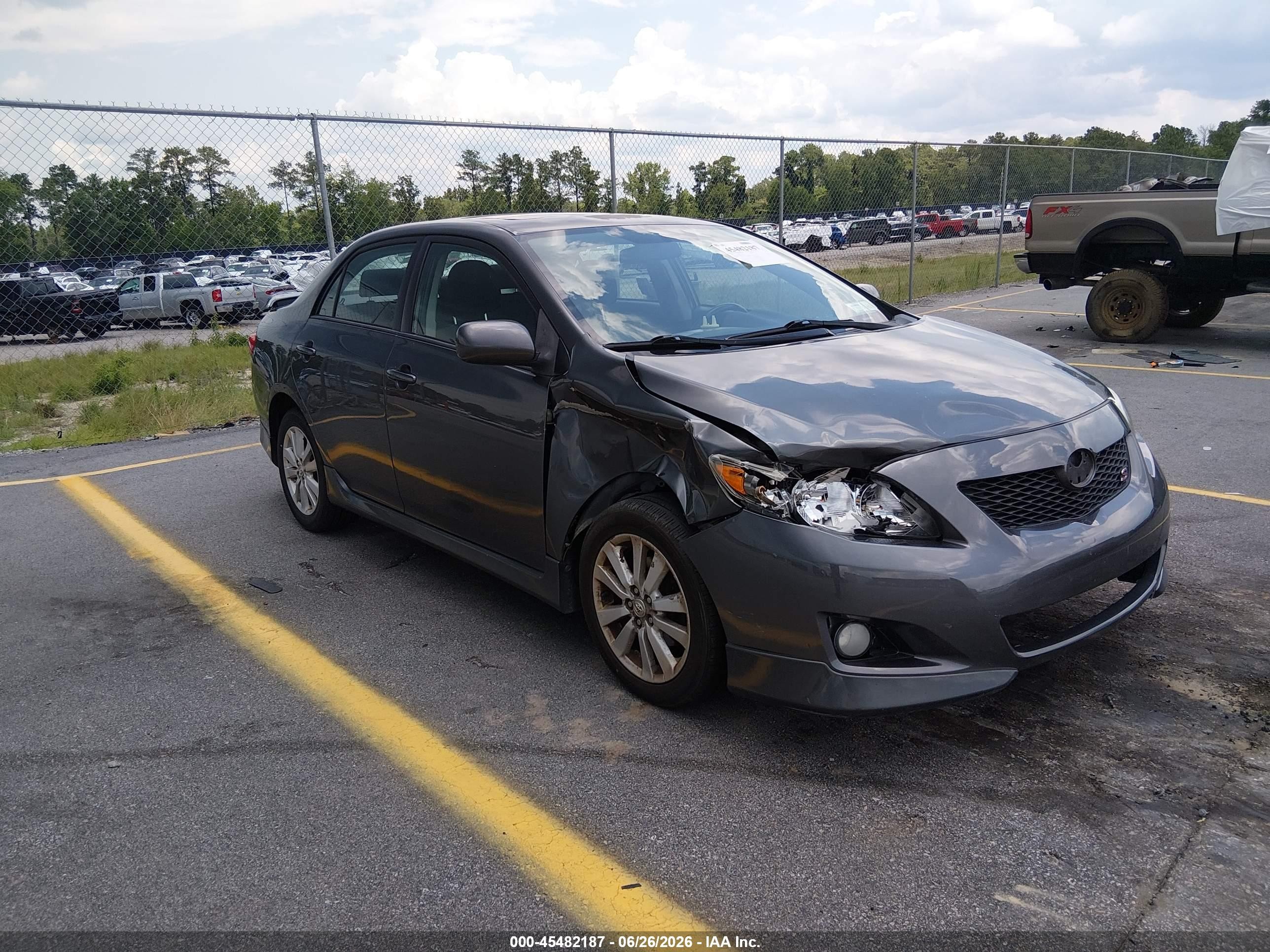 2010 Toyota Corolla S Gray vin: 2T1BU4EE3AC251840