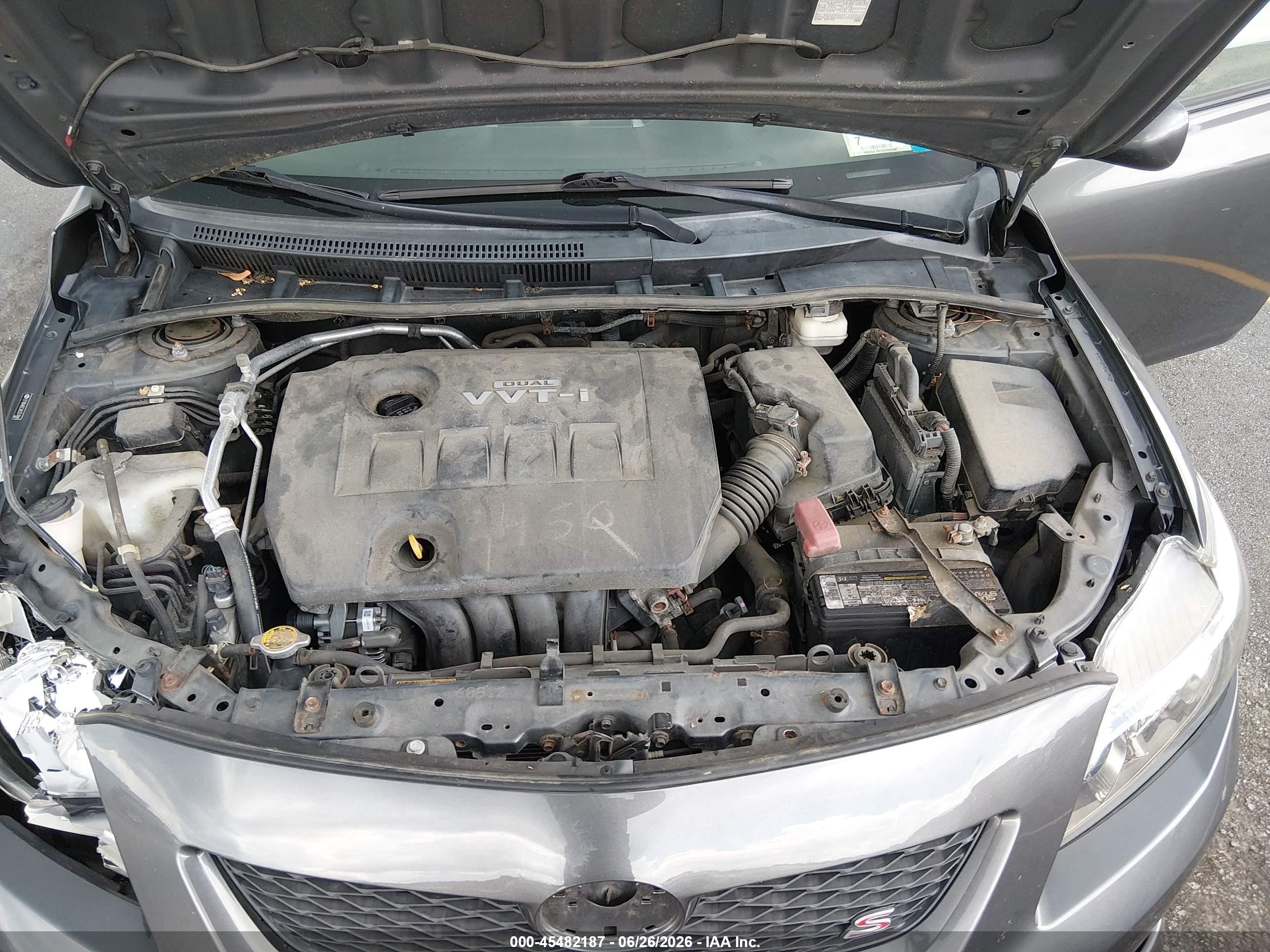 2010 Toyota Corolla S Gray vin: 2T1BU4EE3AC251840