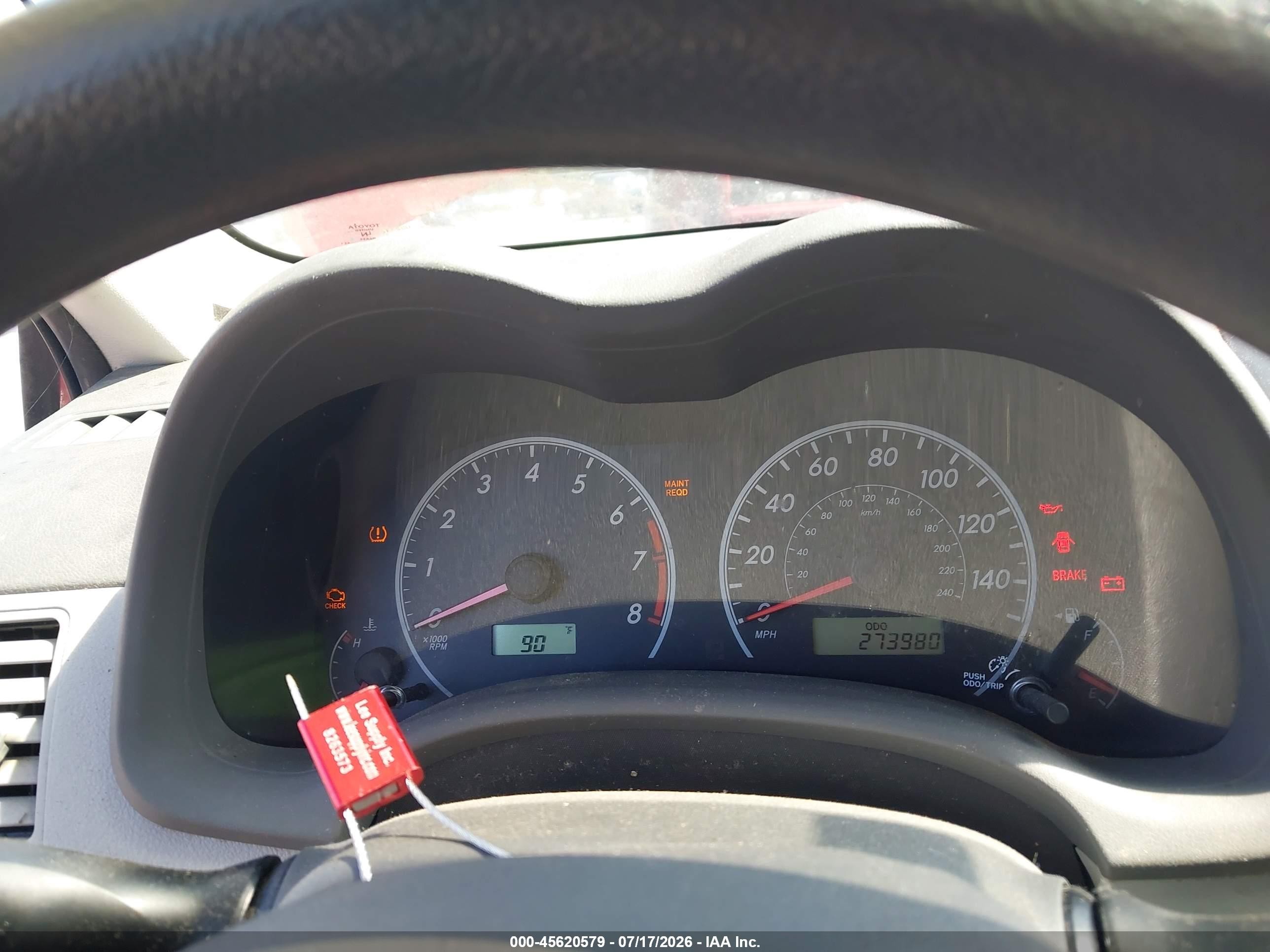 2010 Toyota Corolla   Red vin: 2T1BU4EE3AC253586