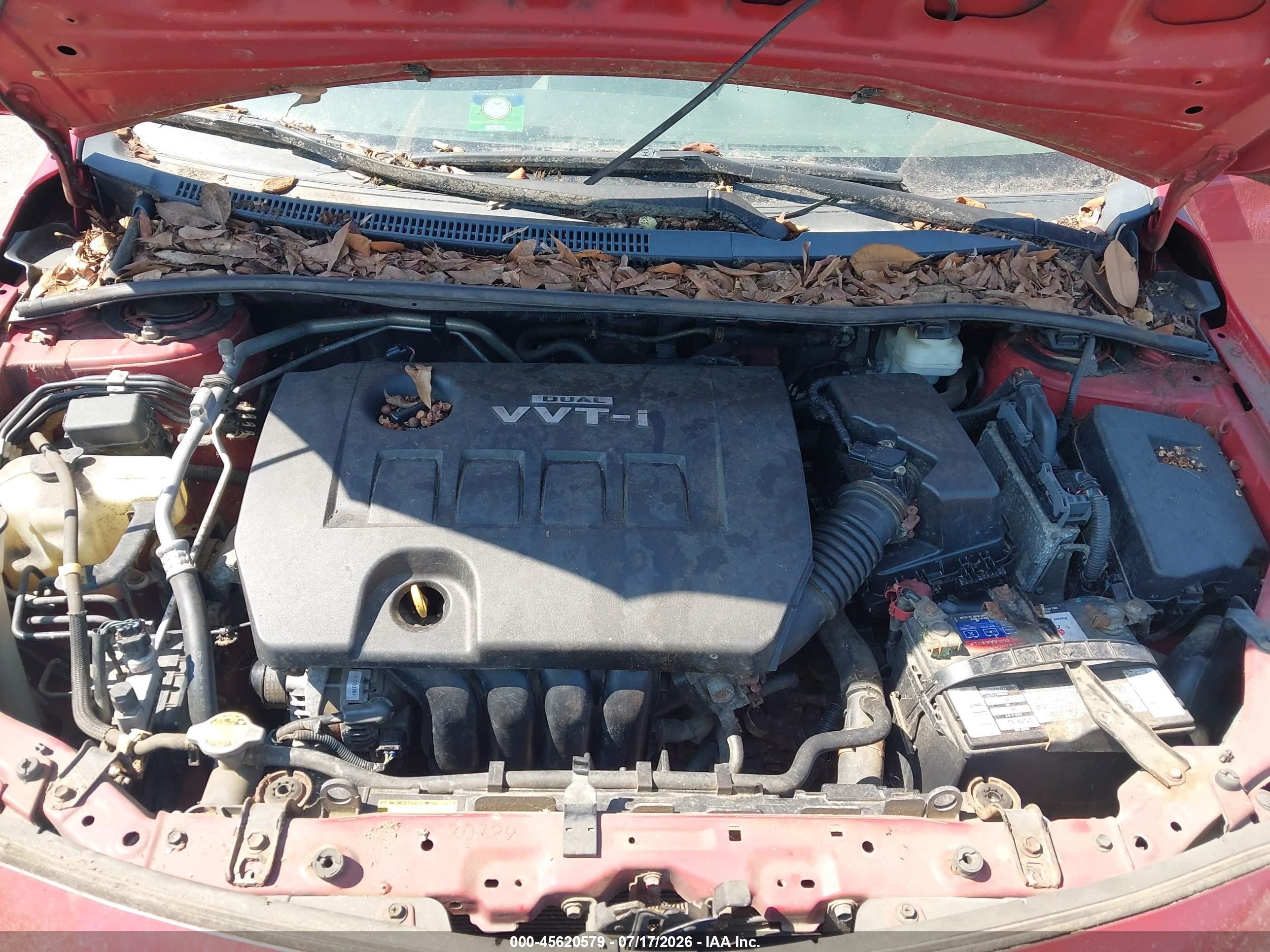 2010 Toyota Corolla   Red vin: 2T1BU4EE3AC253586