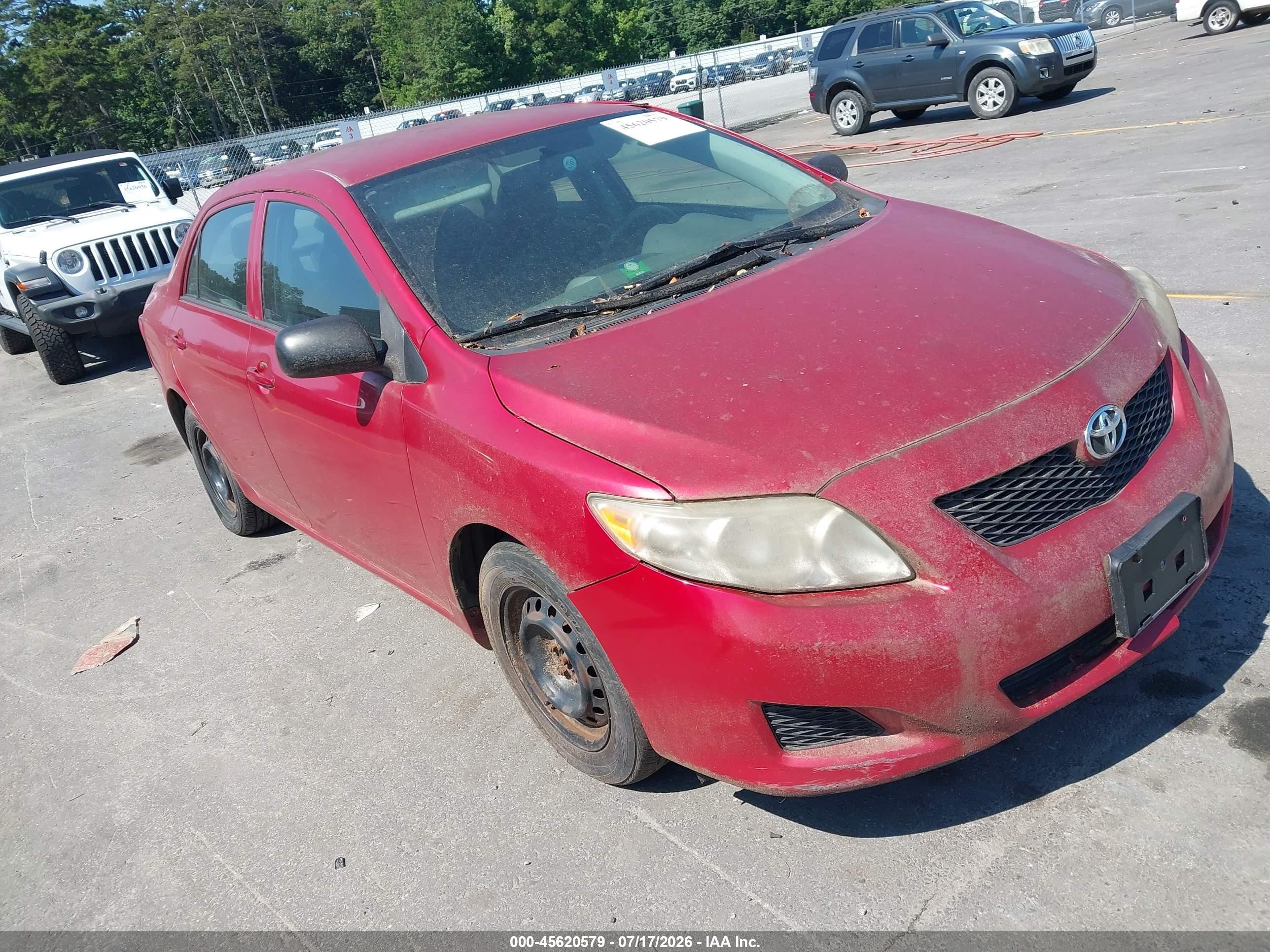 2010 Toyota Corolla   Red vin: 2T1BU4EE3AC253586