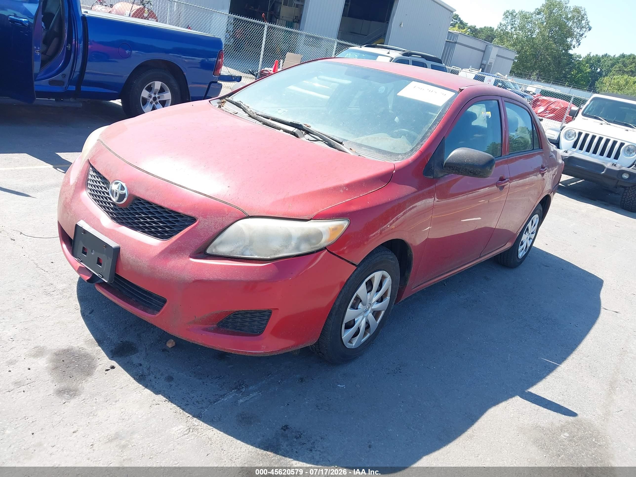 2010 Toyota Corolla   Red vin: 2T1BU4EE3AC253586
