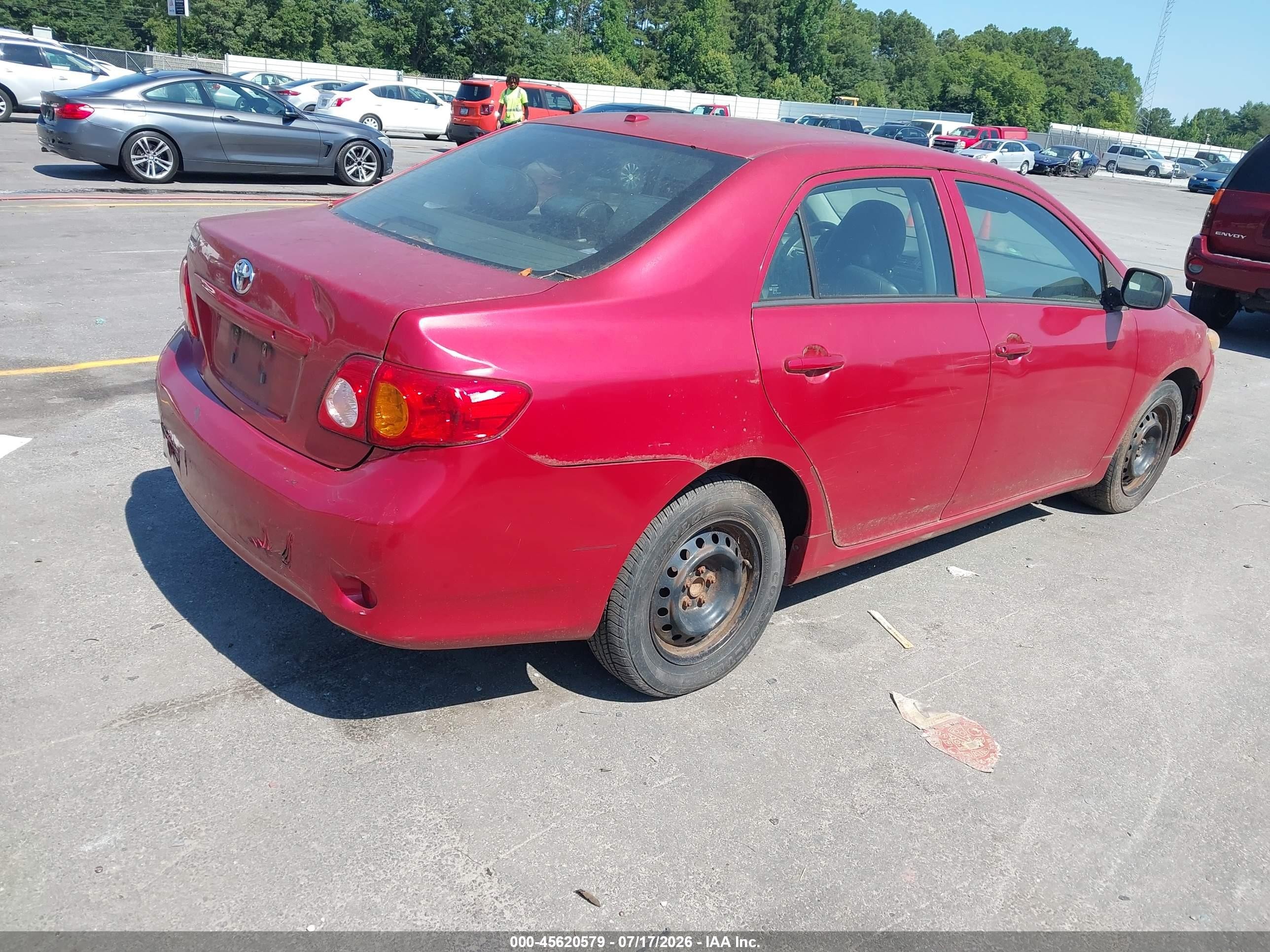 2010 Toyota Corolla   Red vin: 2T1BU4EE3AC253586