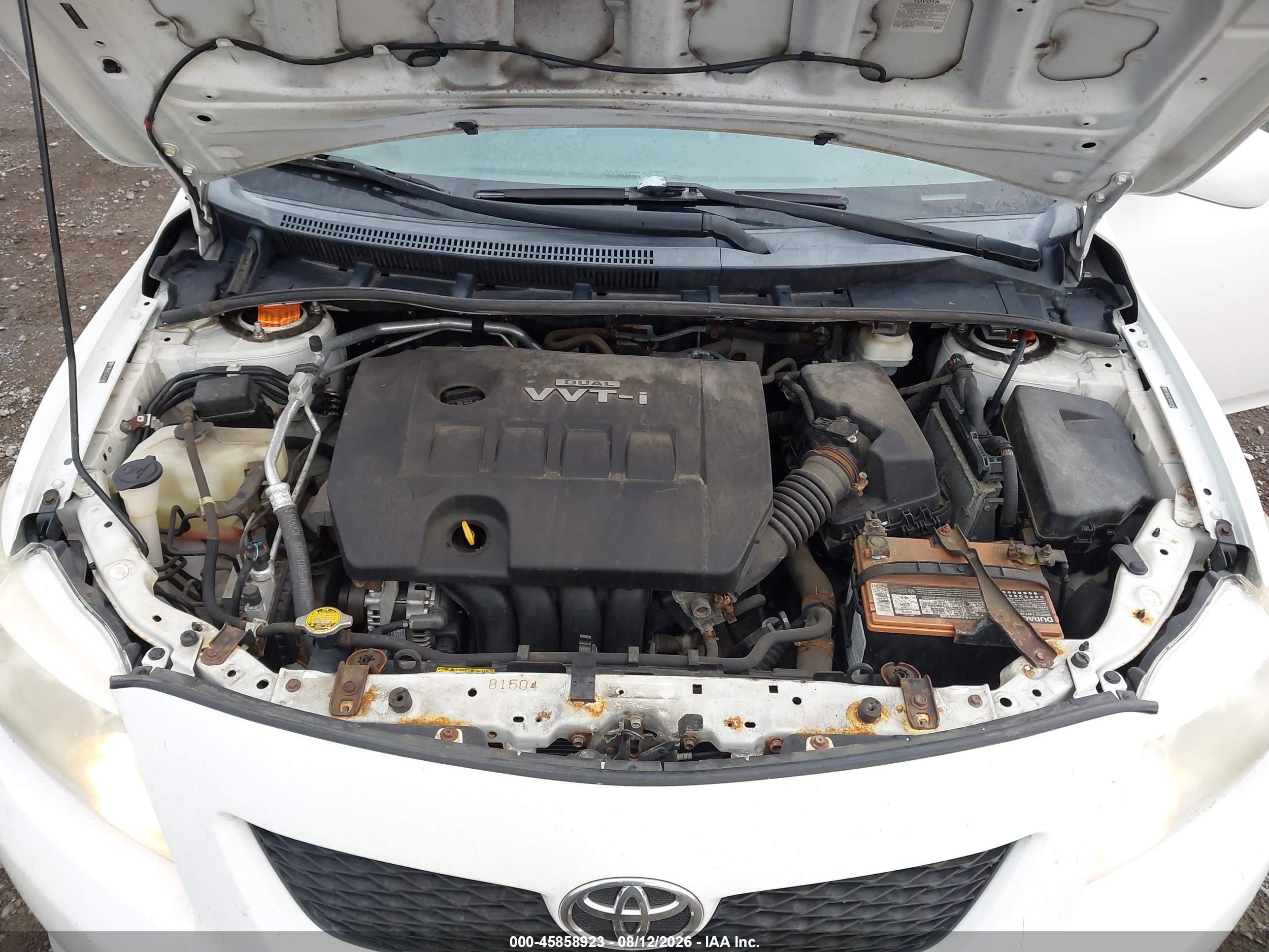2010 Toyota Corolla Le White vin: 2T1BU4EE3AC263485