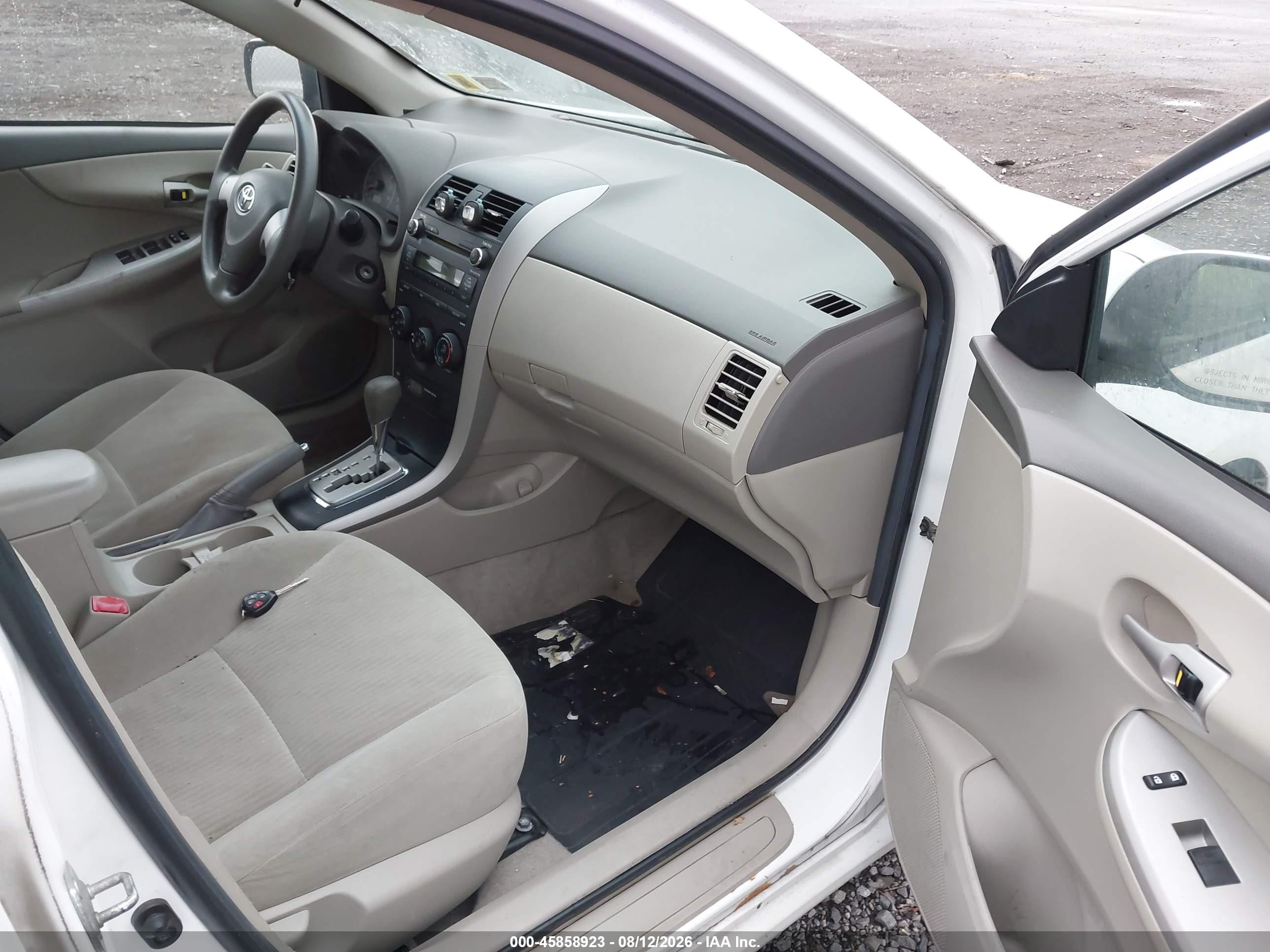2010 Toyota Corolla Le White vin: 2T1BU4EE3AC263485