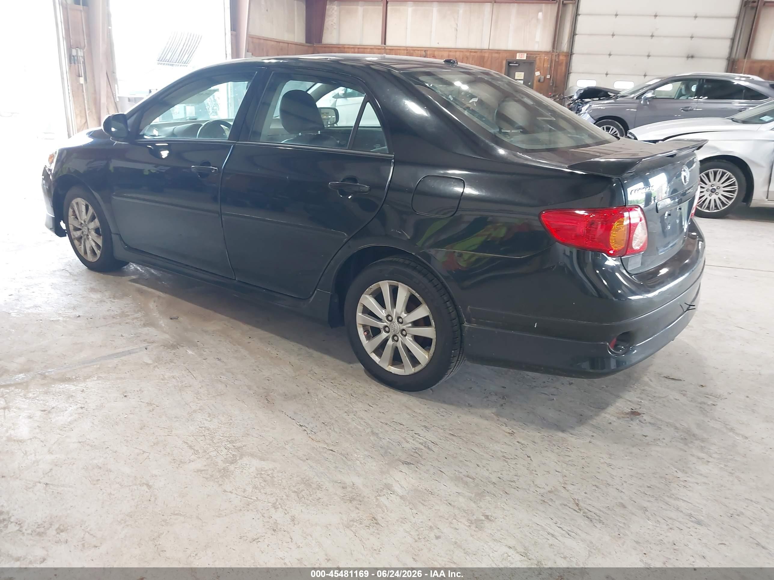 2010 Toyota Corolla S Black vin: 2T1BU4EE3AC278908