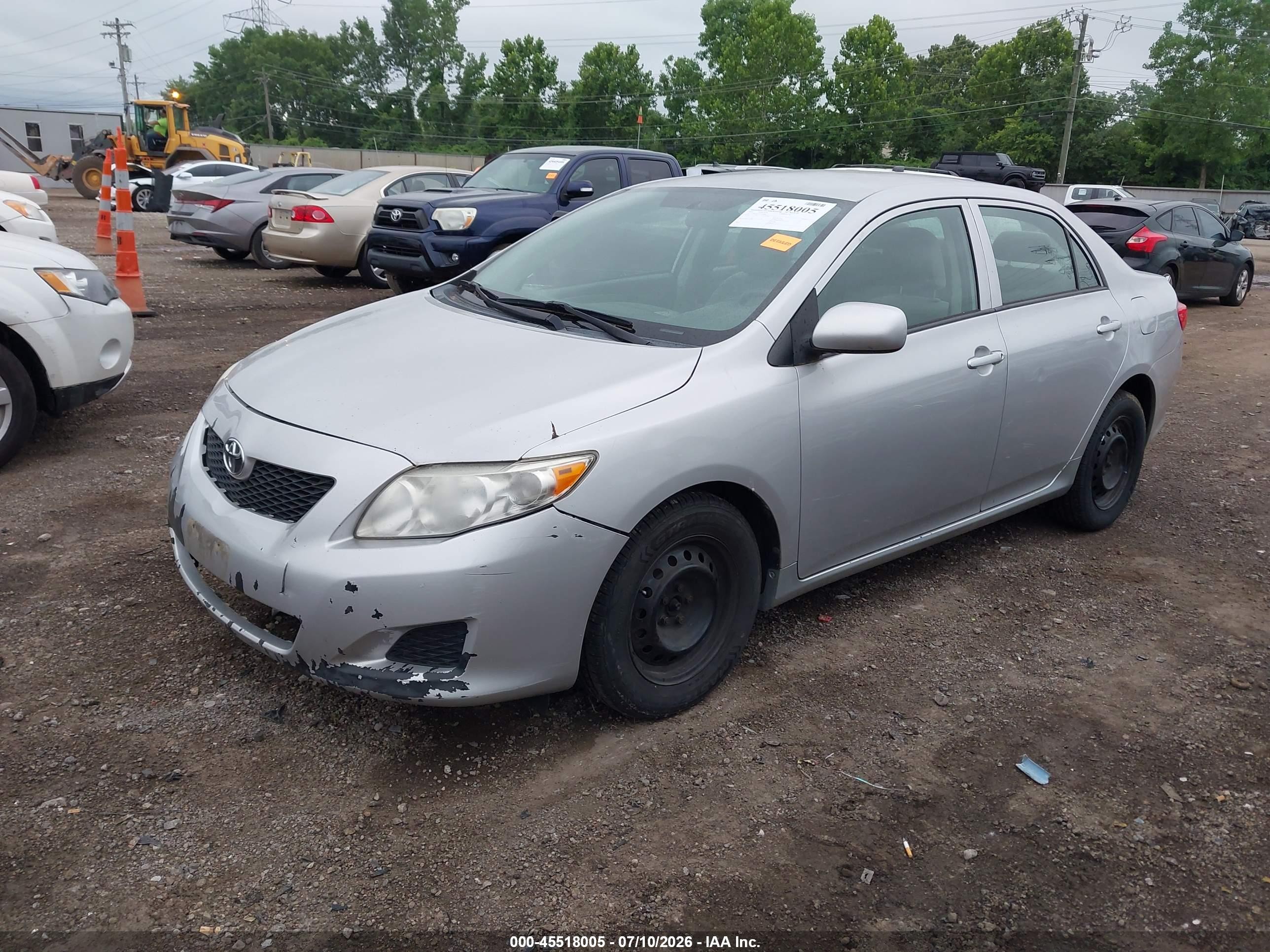 2010 Toyota Corolla Le Silver vin: 2T1BU4EE3AC279640