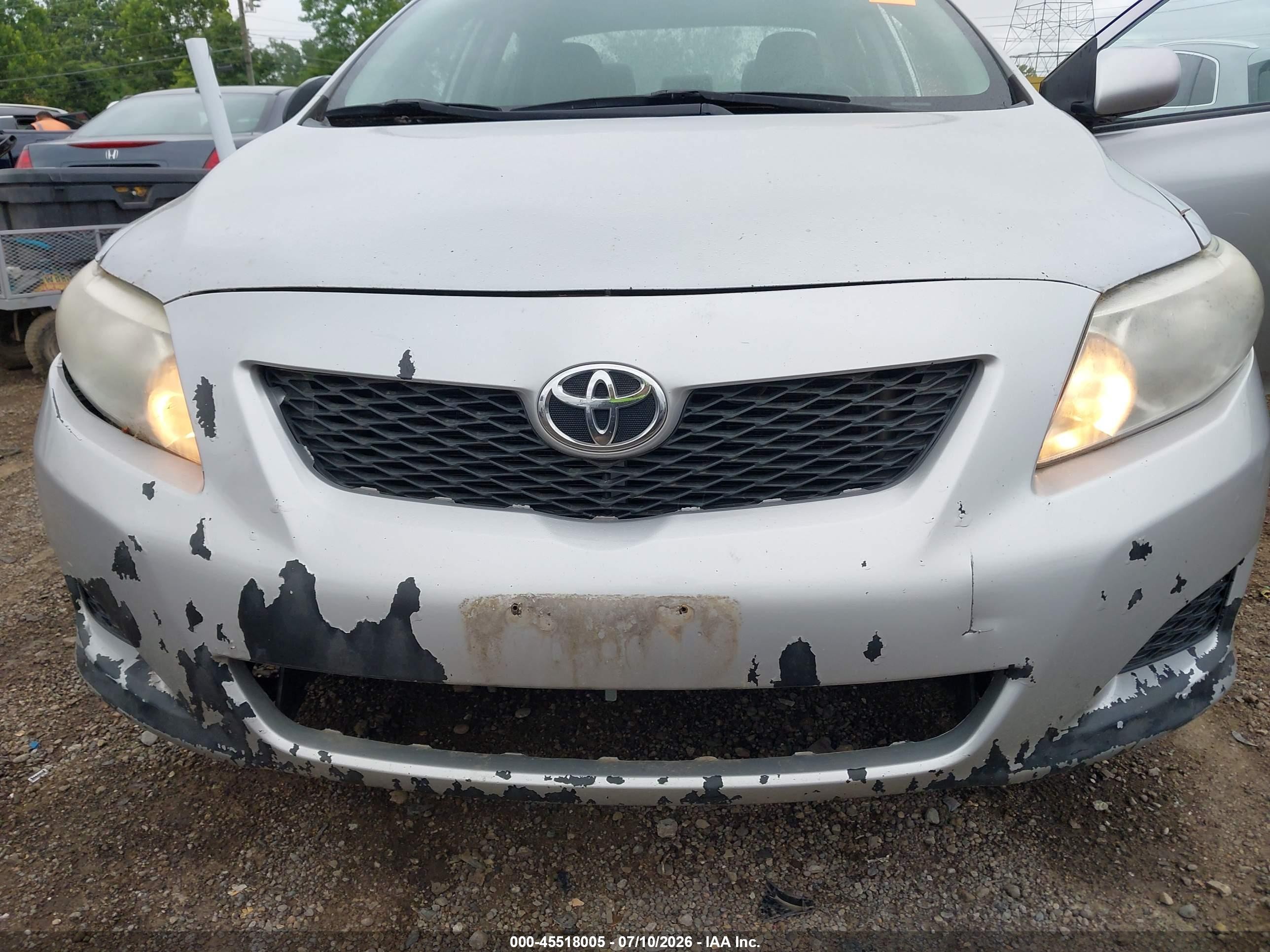 2010 Toyota Corolla Le Silver vin: 2T1BU4EE3AC279640