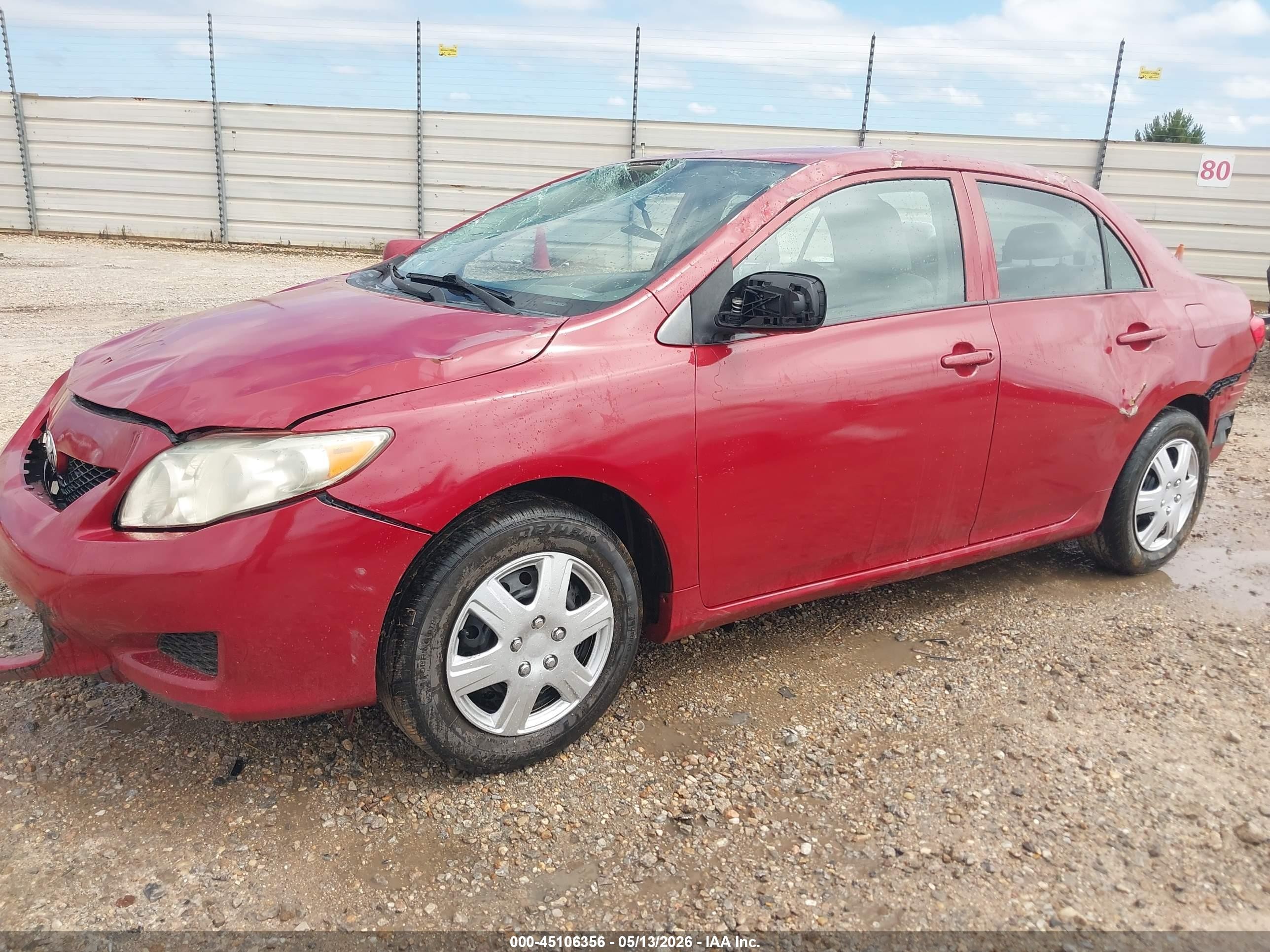 2010 Toyota Corolla Le Red vin: 2T1BU4EE3AC306724
