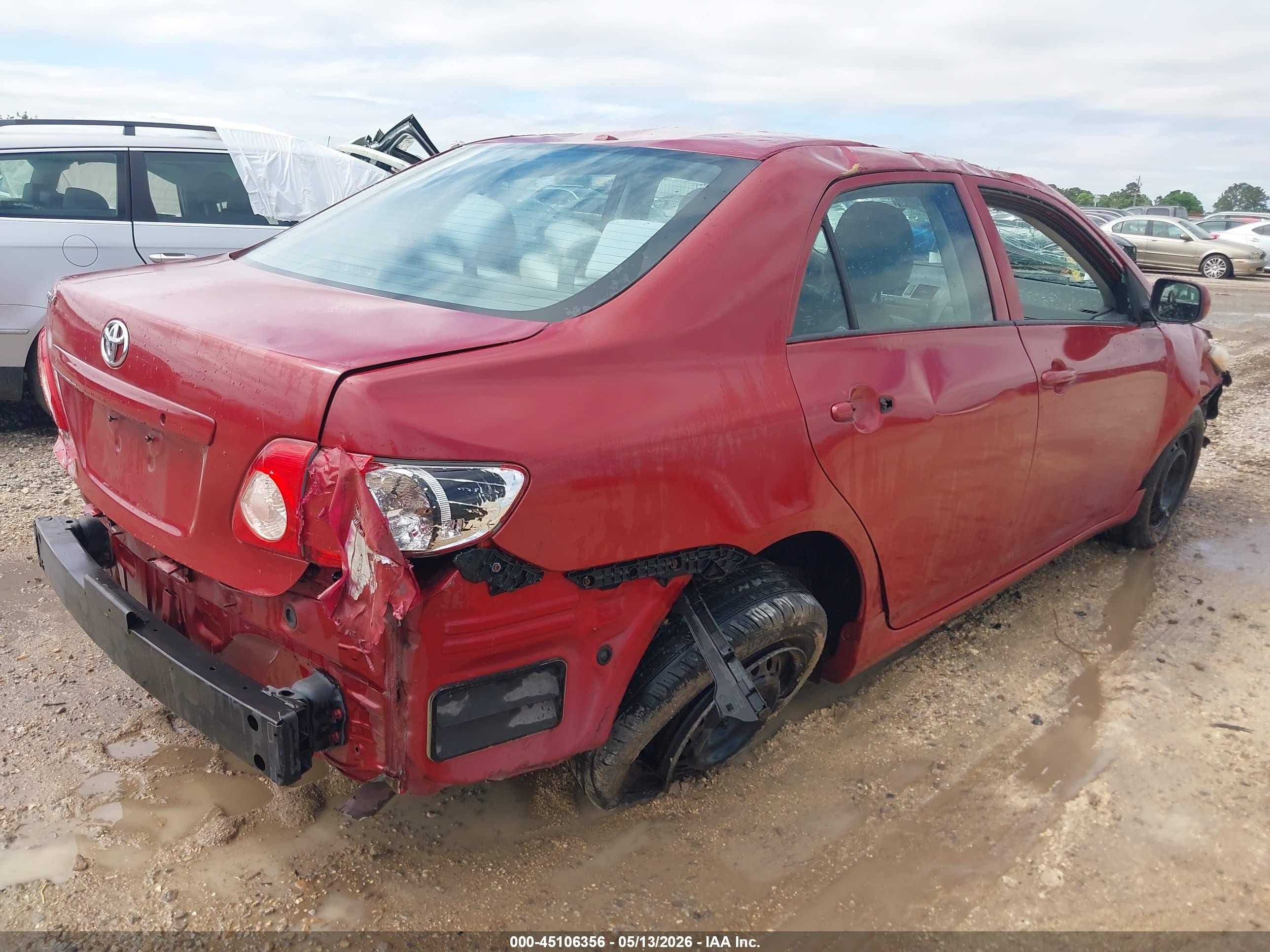 2010 Toyota Corolla Le Red vin: 2T1BU4EE3AC306724