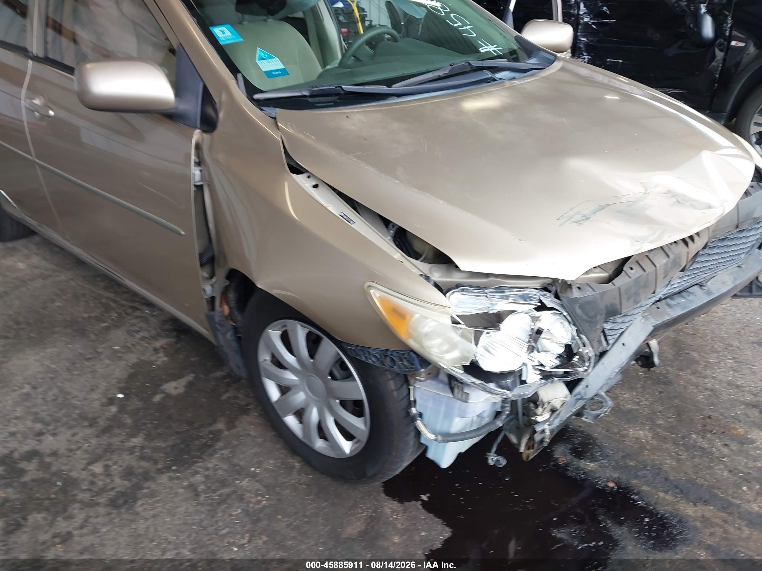 2010 Toyota Corolla Le Gold vin: 2T1BU4EE3AC310062