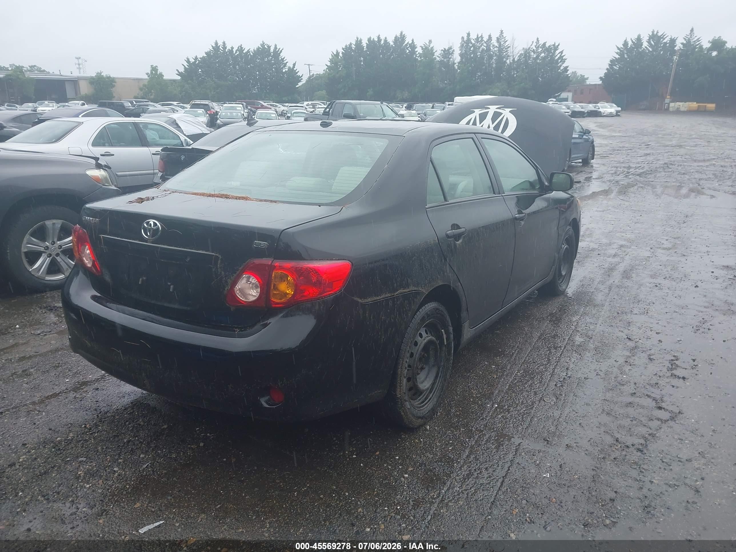 2010 Toyota Corolla Le Black vin: 2T1BU4EE3AC345118