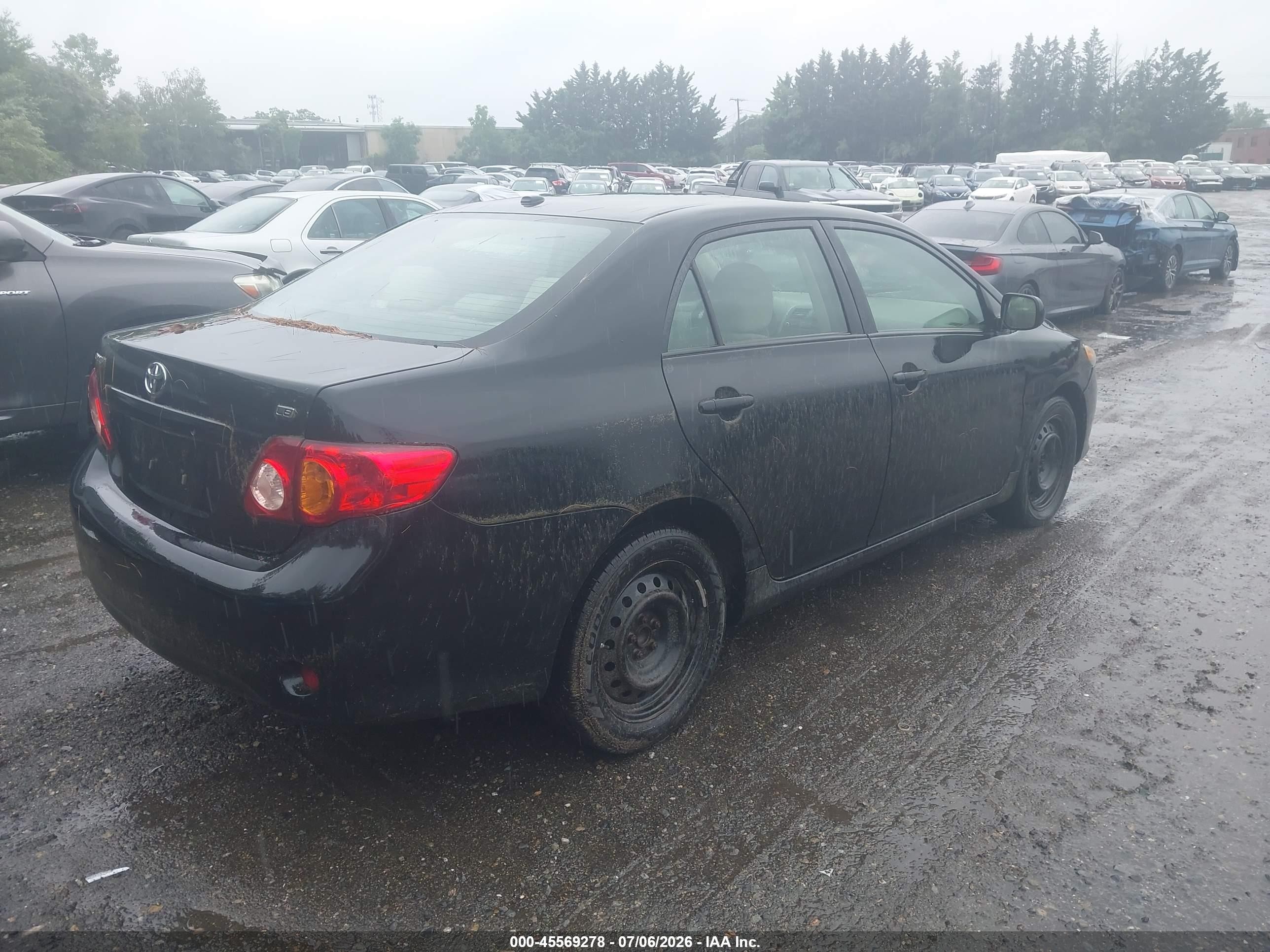 2010 Toyota Corolla Le Black vin: 2T1BU4EE3AC345118
